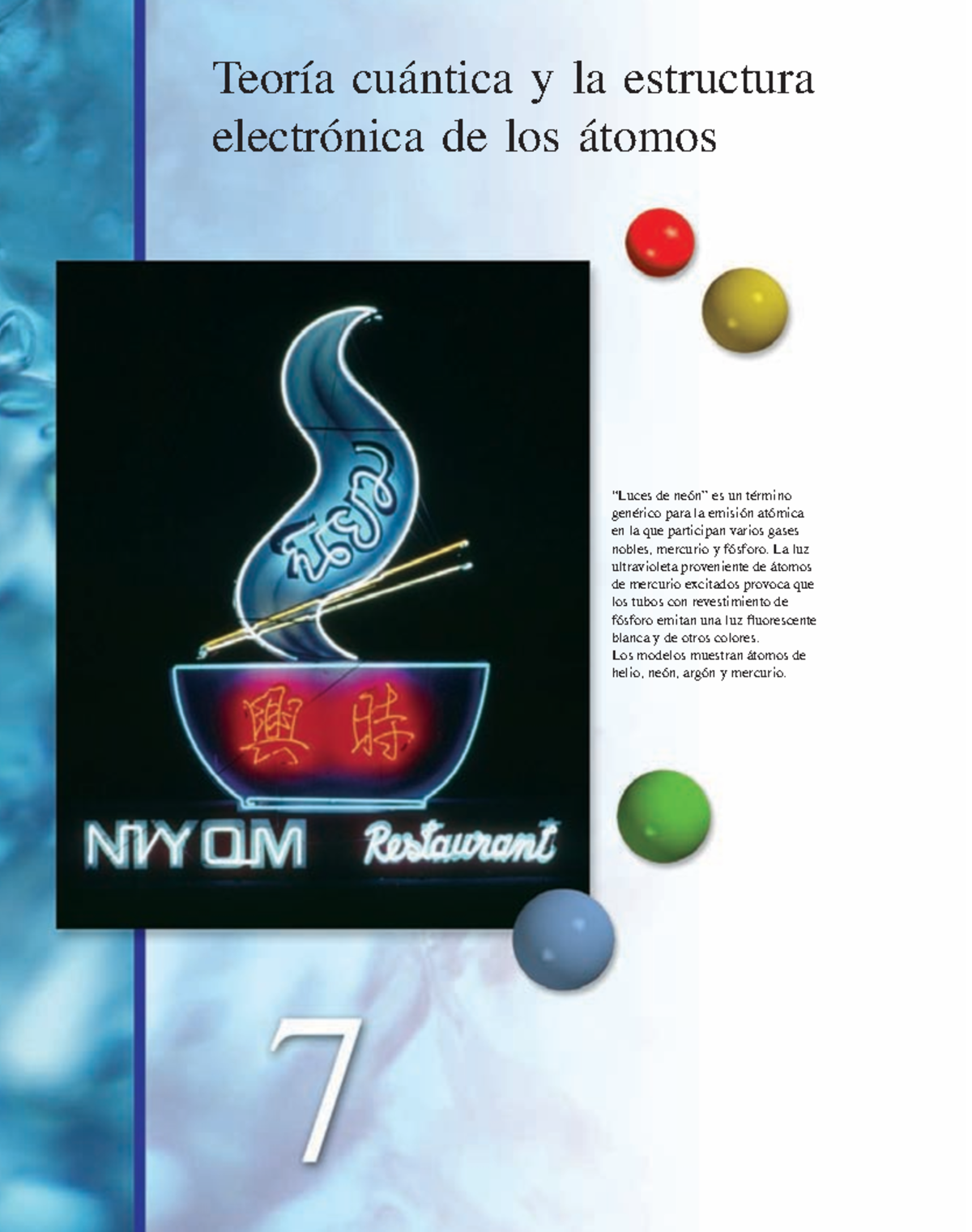 TEMA 7. Teoría Cuántica y la Estructura Electrónica de los Átomos ...