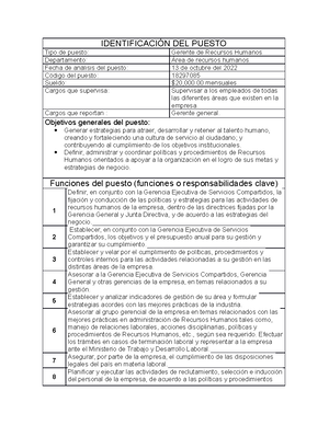 Gestion Del Capital Humano Nomina U N Minas Gesti N Del Capital Humano Profesor Gerardo