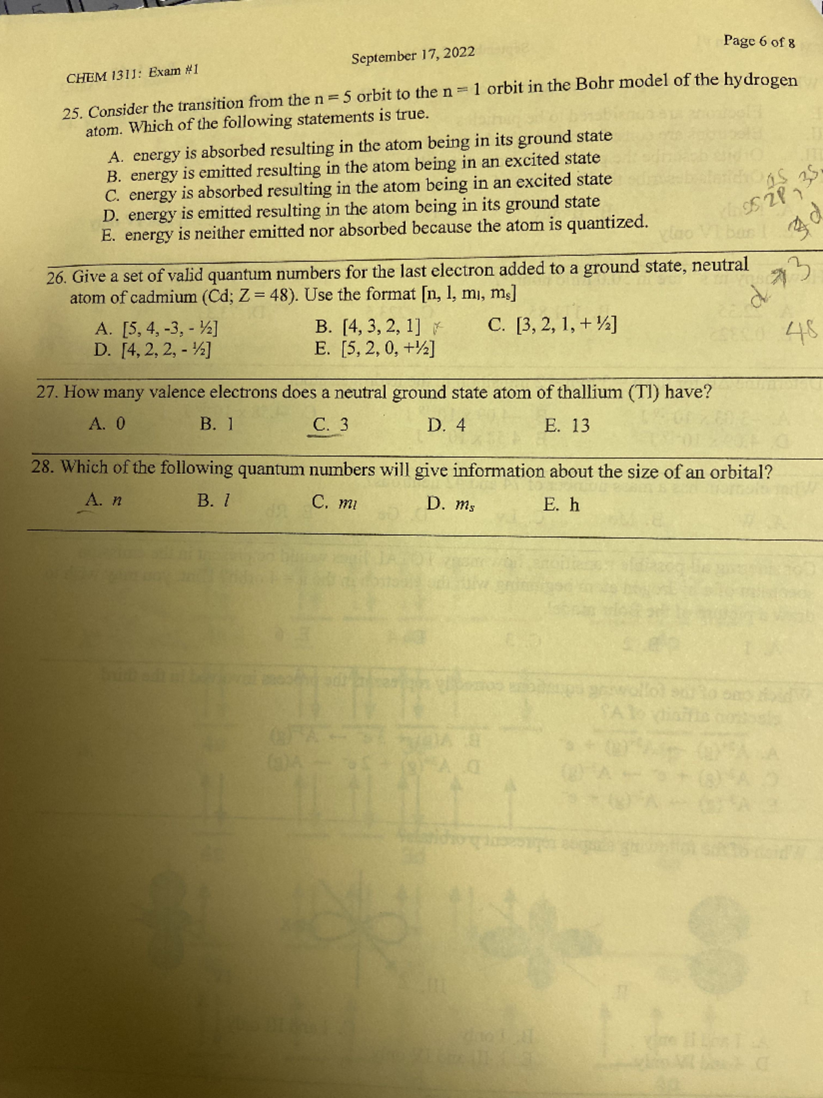 IMG 0695 GEN CHEM 1 Past questions - September 17, 2022 Page 6 of 8 ...