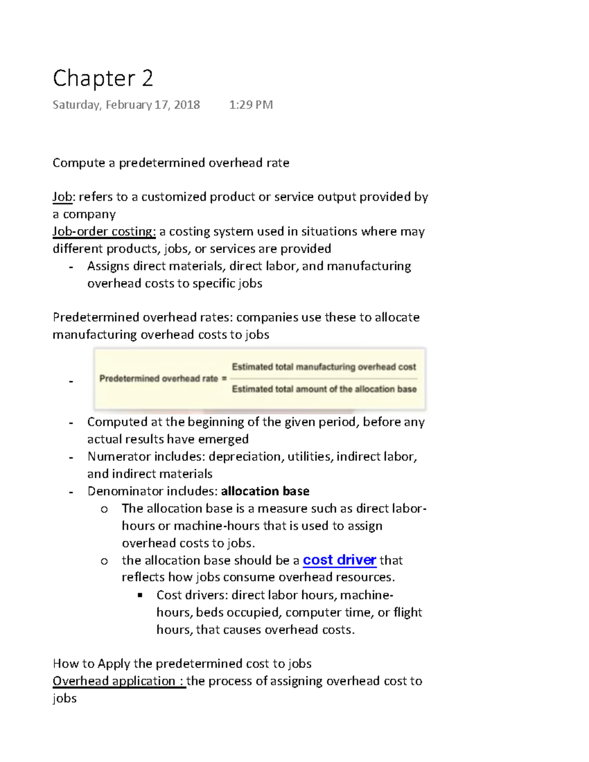 Chapter 2 - Lecture notes 2 - Warning: TT: undefined function: 32 ...