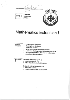 1. basic concepts vector HSC revision - 1. Vectors, EXT2 V1 2020 HSC 1 ...