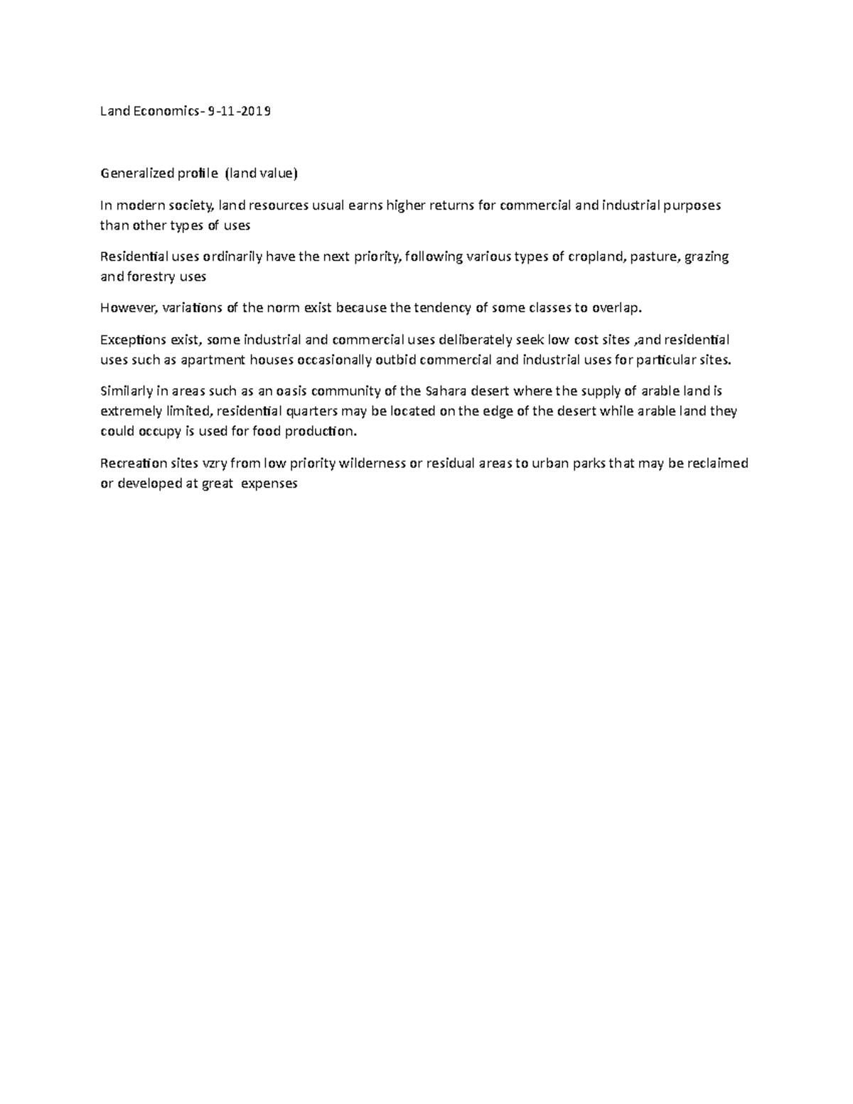 Land Economics 9112019 Land Economics 911 Generalized profile