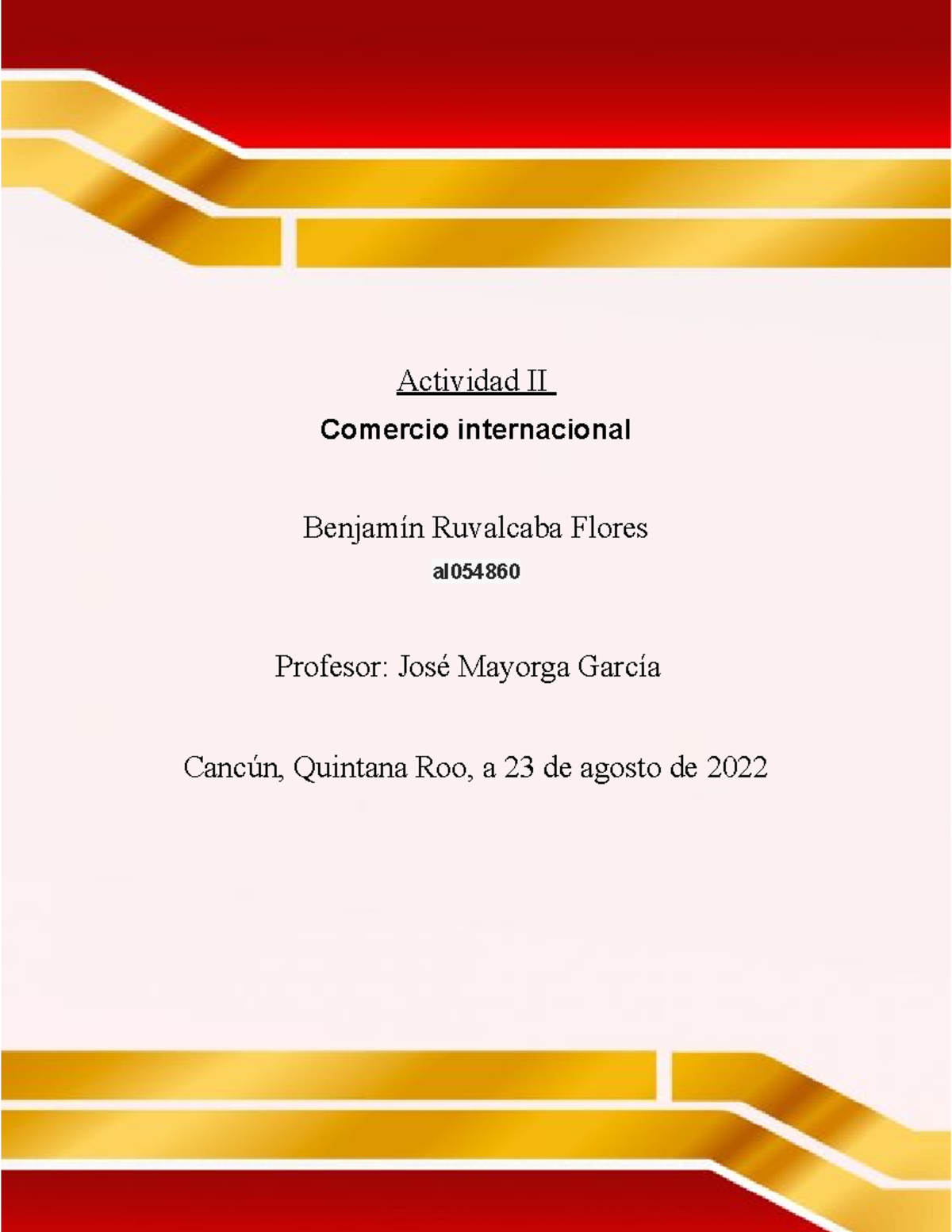 Actividad II comercio internacional - Actividad II Comercio ...