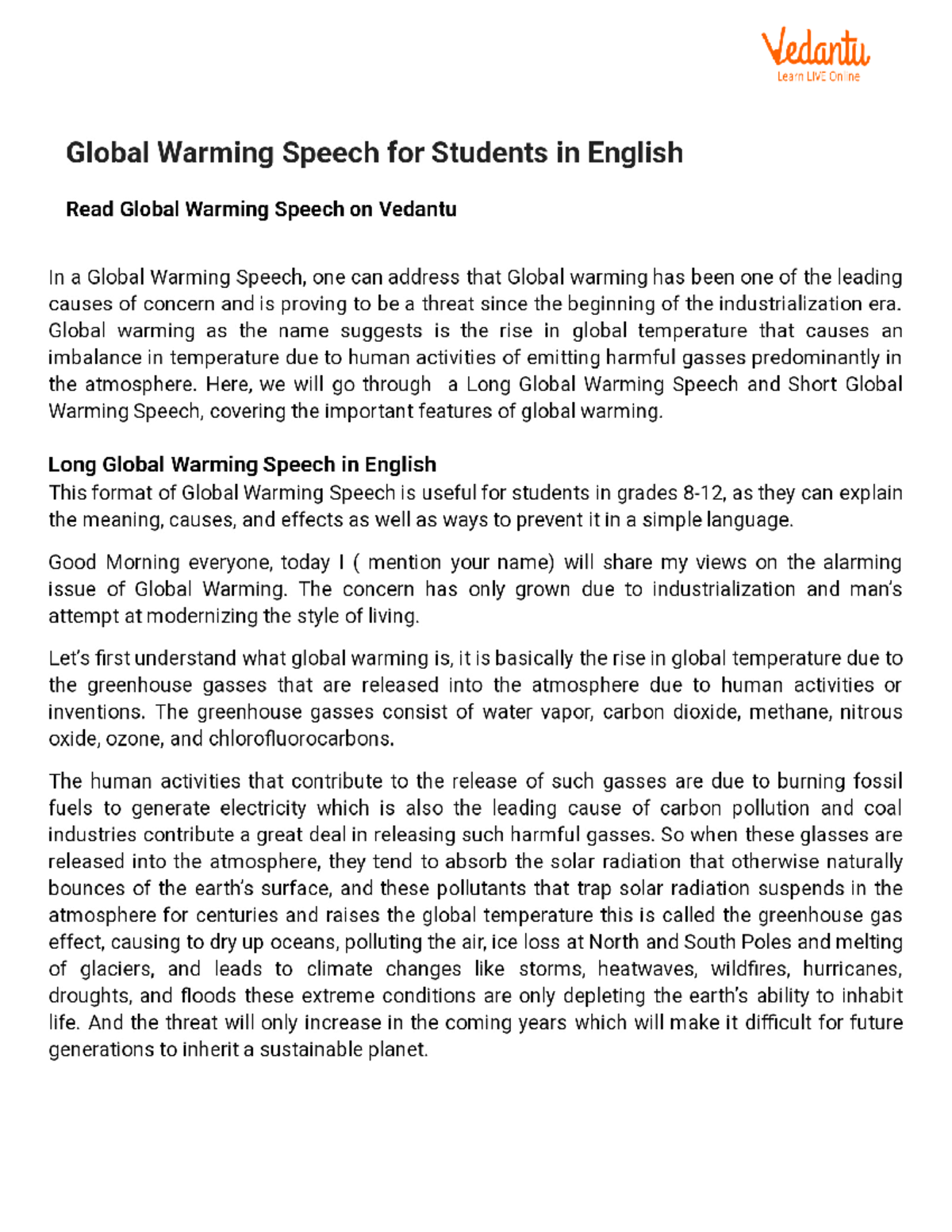 global-warming-speech-for-students-in-english-sociology-class-12