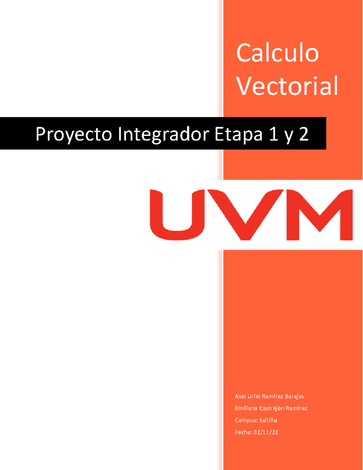 A5 ARB - Actividad De Blackboard - Calculo Vectorial Proyecto ...