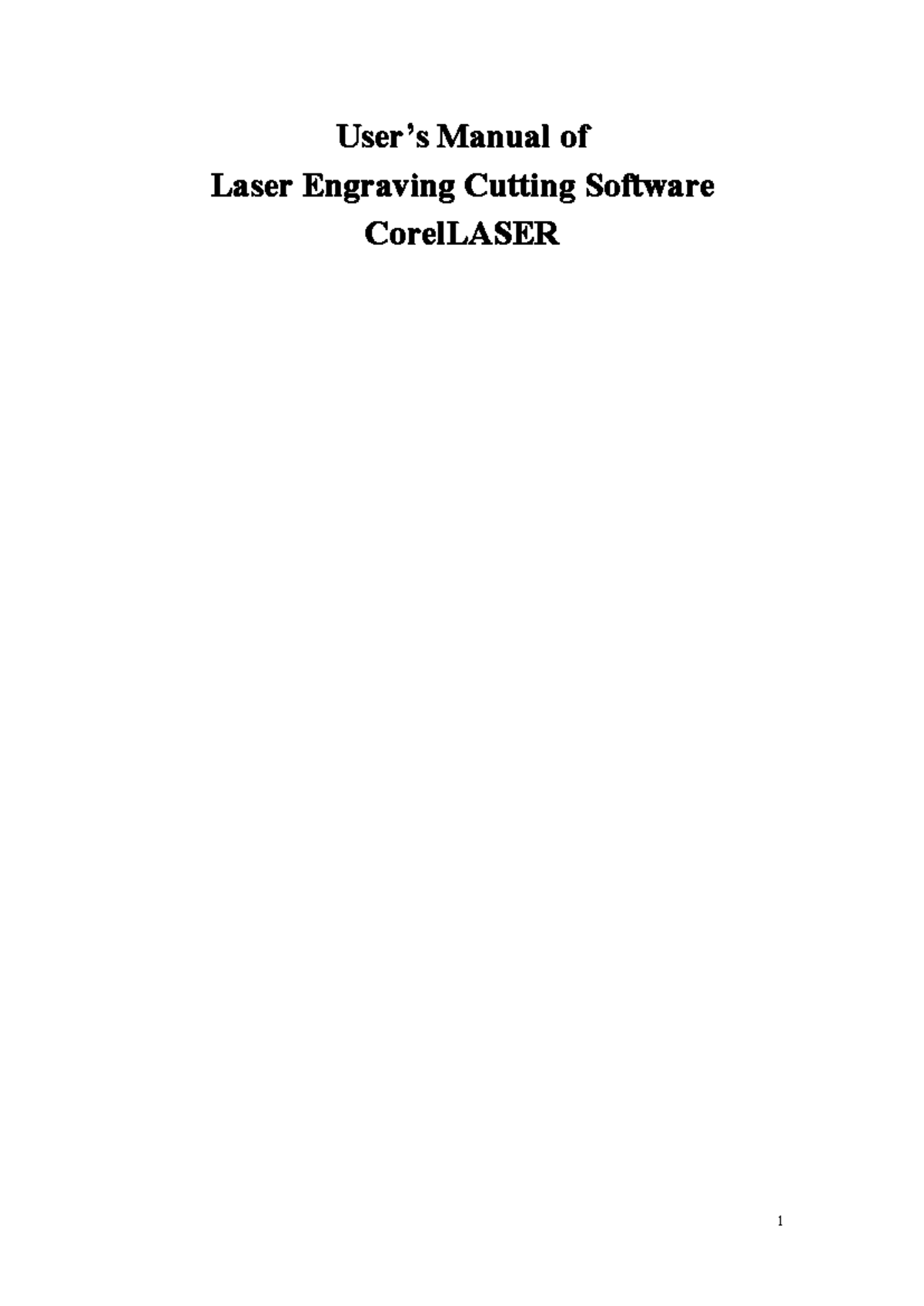 Corellaser User Manual - UUUUsssseeeerrrr’’’’ssss ...