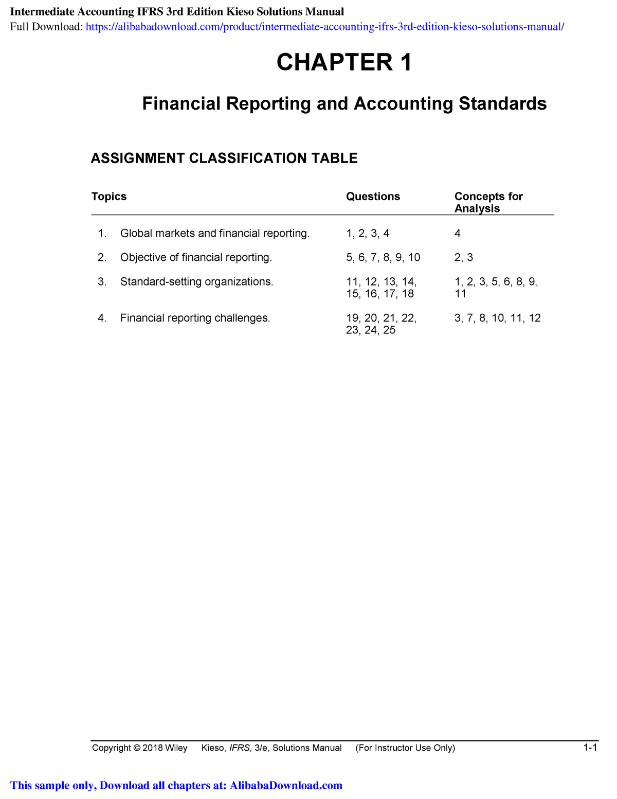 Ch01 Solution Manual Intermediate Accounting - Copyright © 2018 Wiley ...