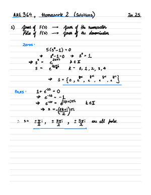 AAE364 HW 1 - Homework 1 Solutions - AAE 36400 - ?E - Studocu