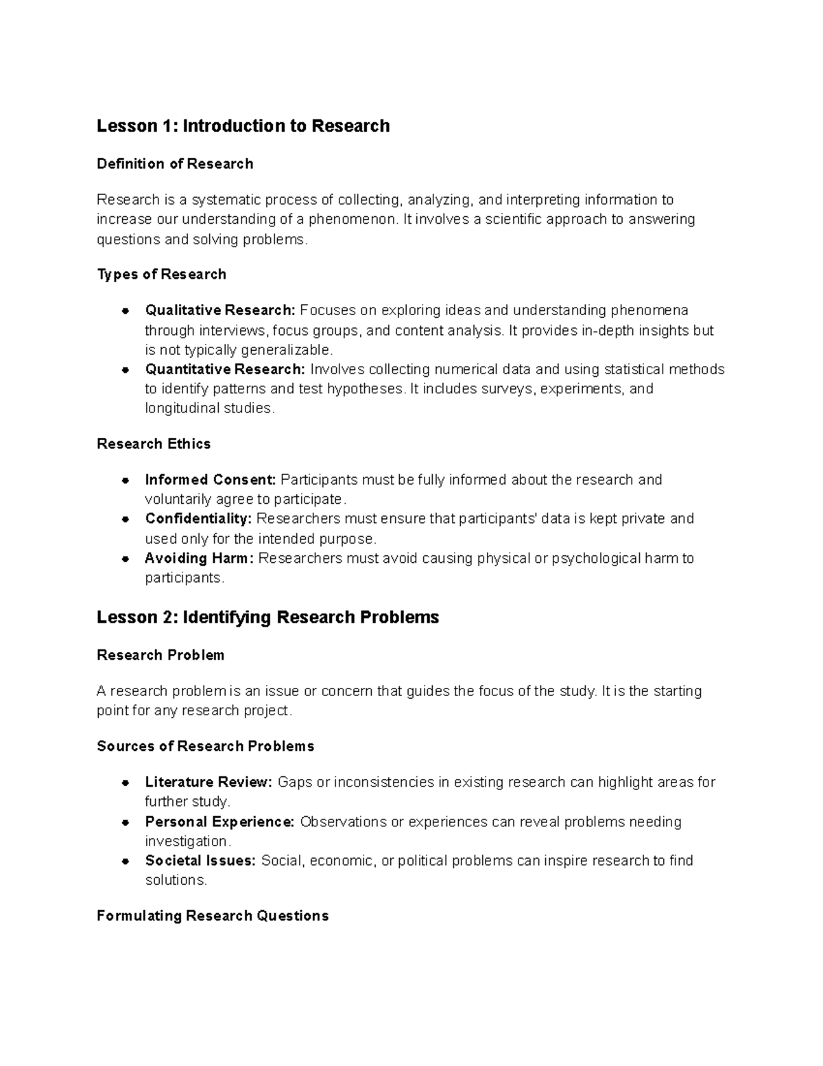 PR1289035-289943209634 - Lesson 1: Introduction to Research Definition ...