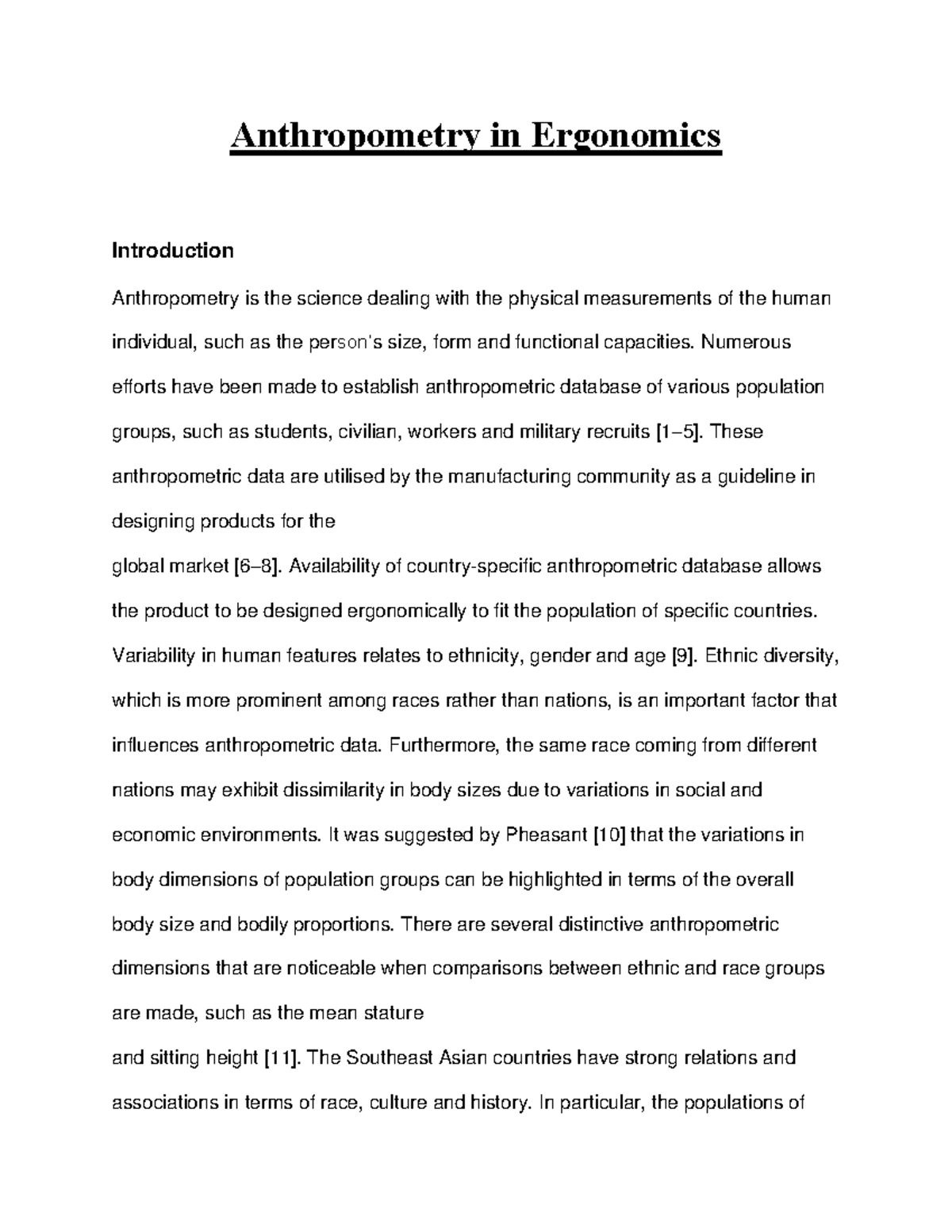 Anthropometry in Ergonomics - Industrial Plant Engineering - Dsn - La ...