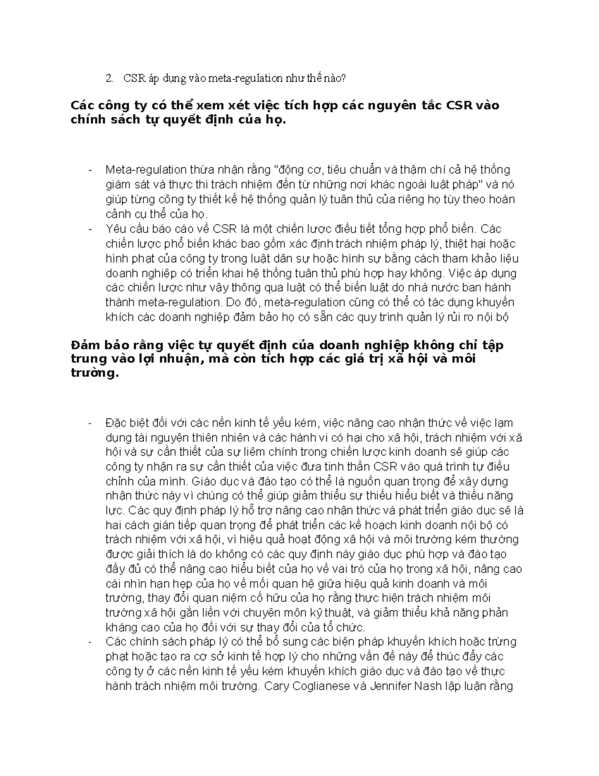 CSR áp dụng vào meta1 - Lý thuyết tài chính - CSR áp dụng vào meta ...