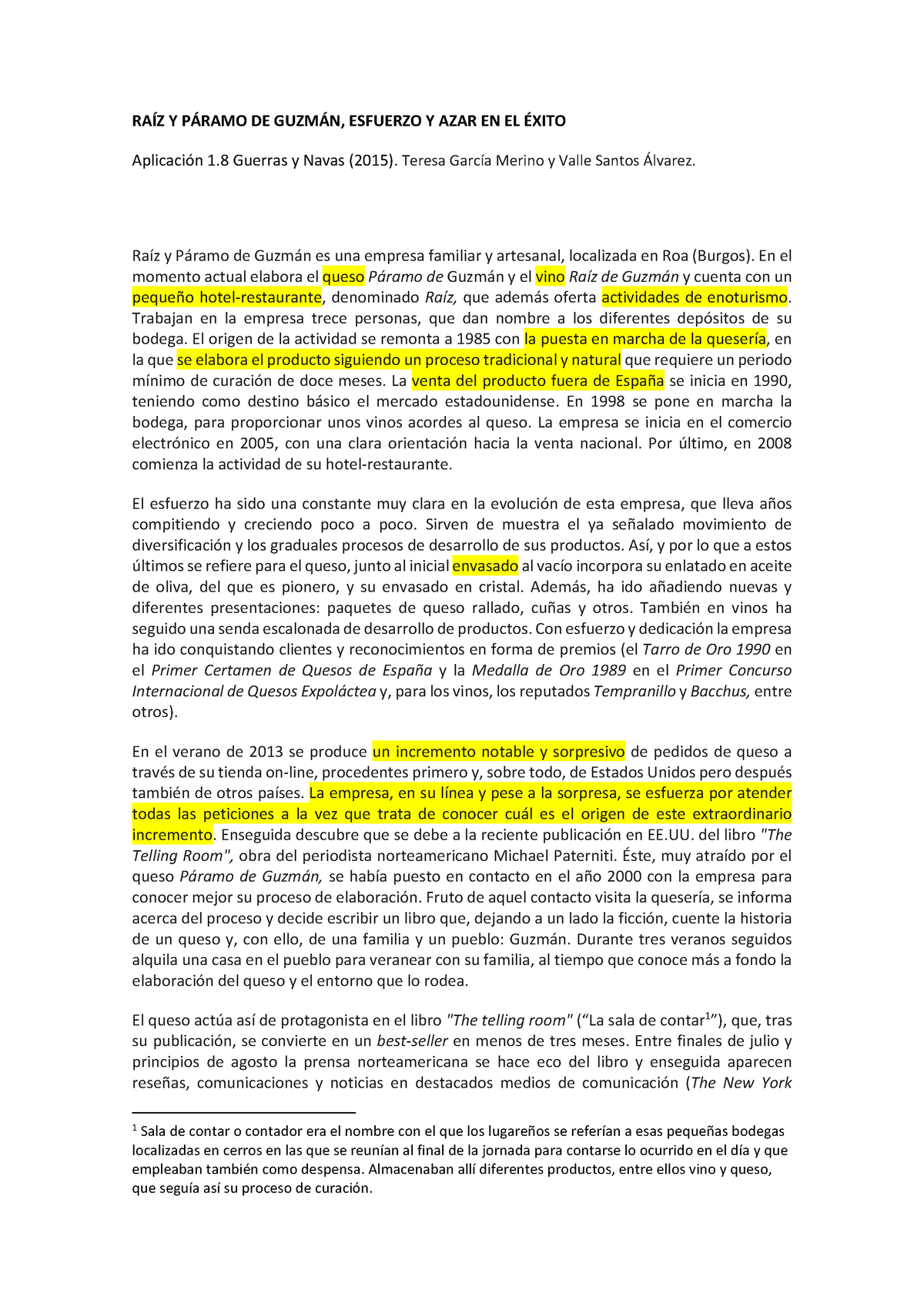 Tema 1 Práctica 1 Dirección Estratégica I RaÍz Y PÁramo De GuzmÁn