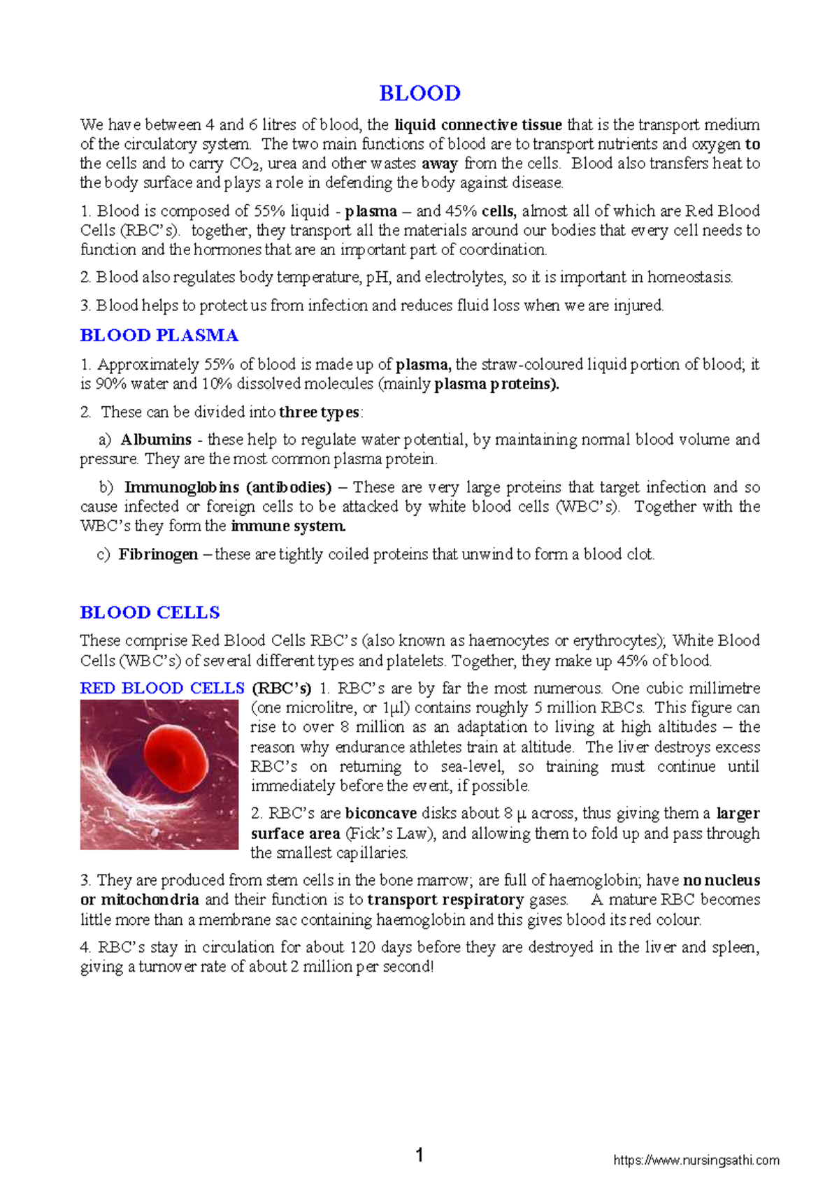 Blood, Reproductivesystem, bone, cardiac, cell division, Heart disease ...