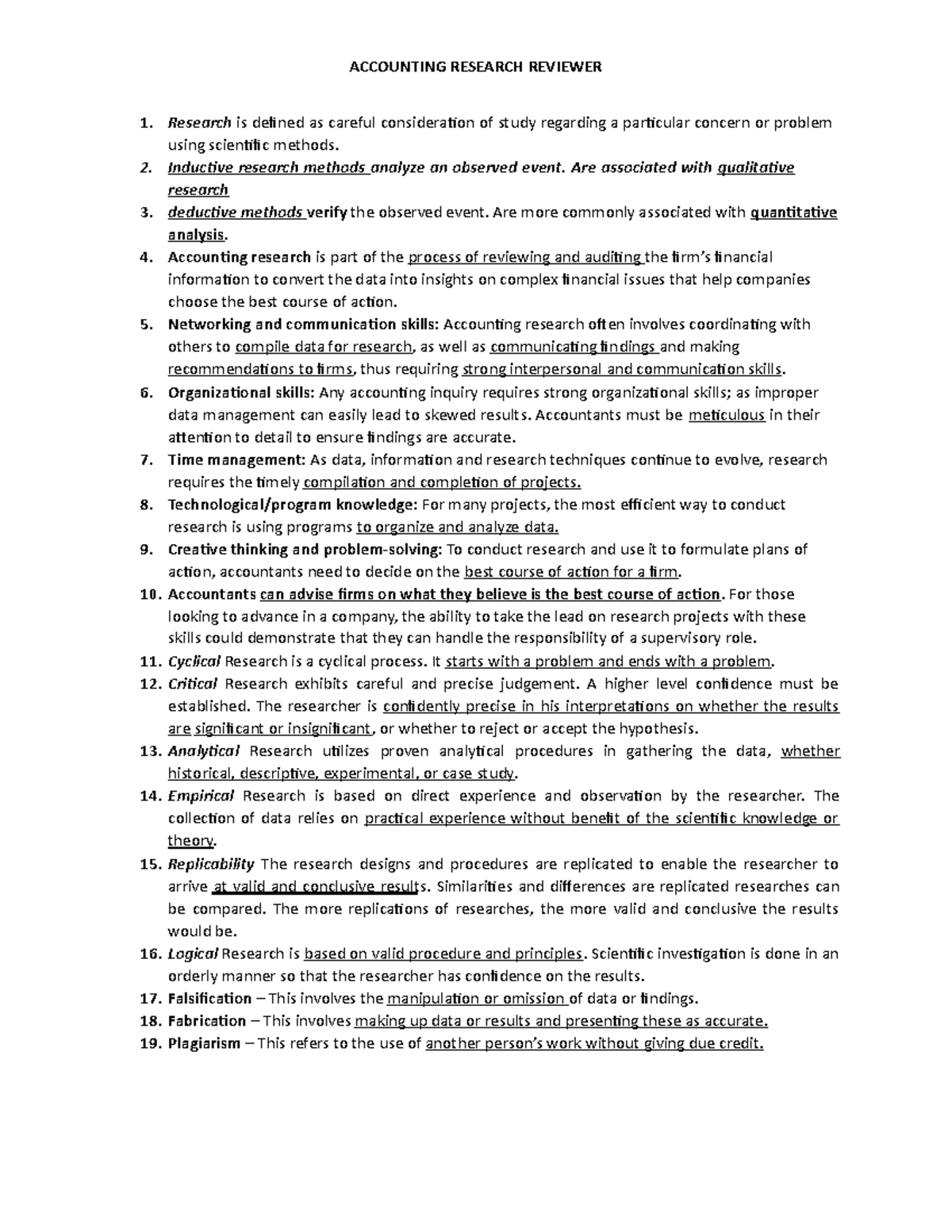 Accounting-Research-Reviewer - ACCOUNTING RESEARCH REVIEWER Research is ...