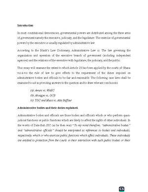 Criminal law assignement - UNIVERSITY OF CAPE COAST COLLEGE OF ...