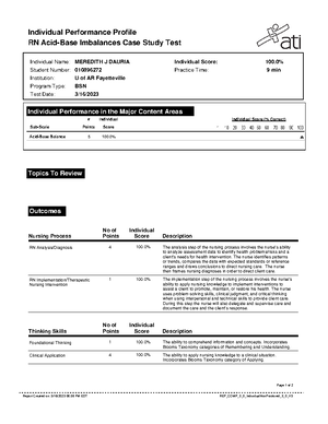 Septic shock ATI Template - NURS 4262 - Studocu