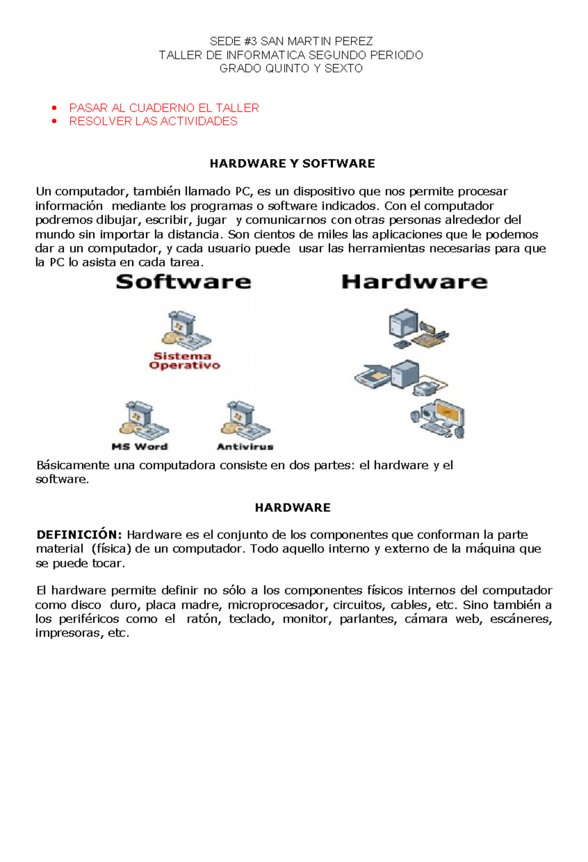 Taller Informatica Segundo Periodo Quinto Y Sexto - SEDE #3 SAN MARTIN ...
