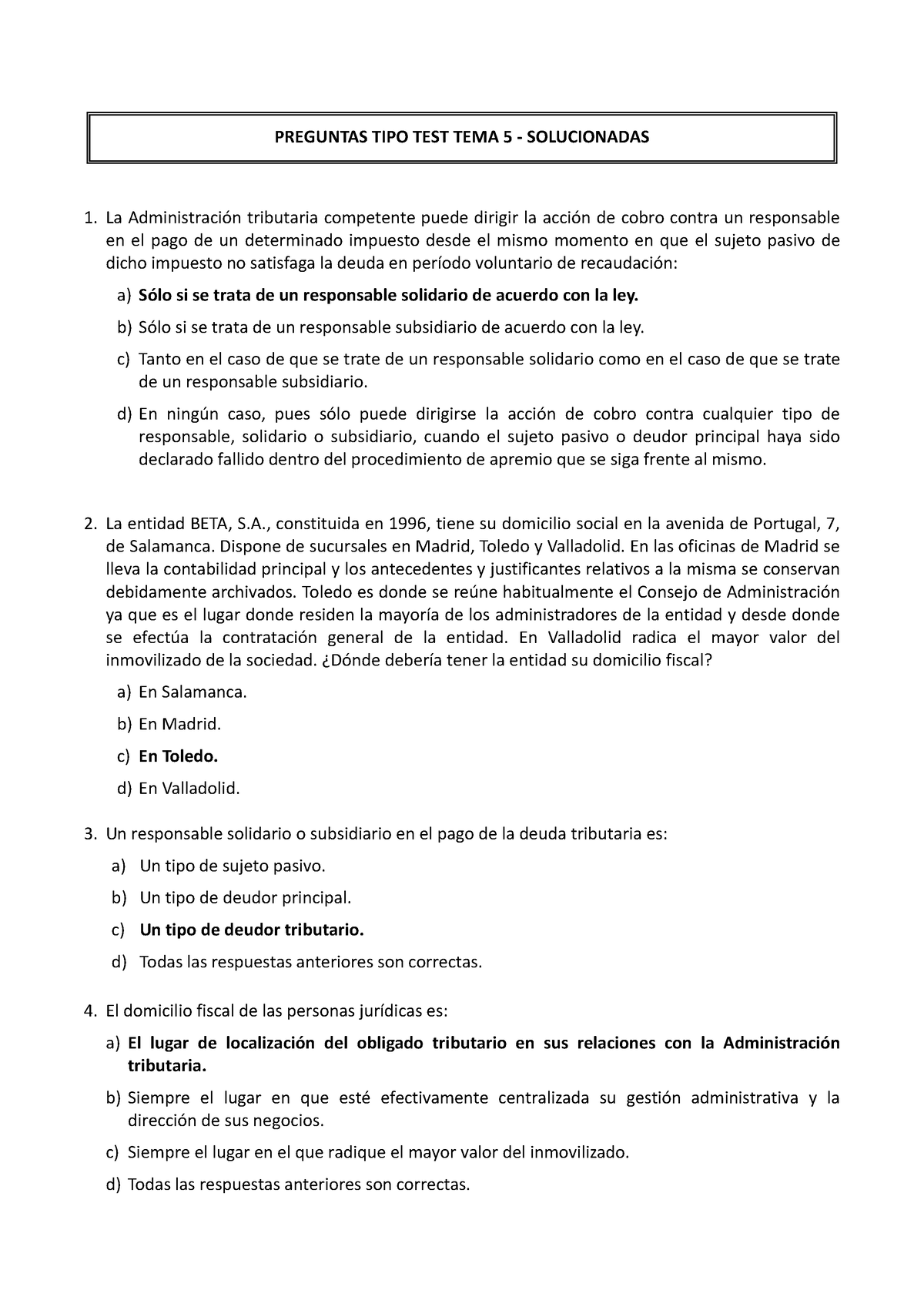 Preguntas TEST - TEMA 5 - (2021) - Solucionadas - PREGUNTAS TIPO ...