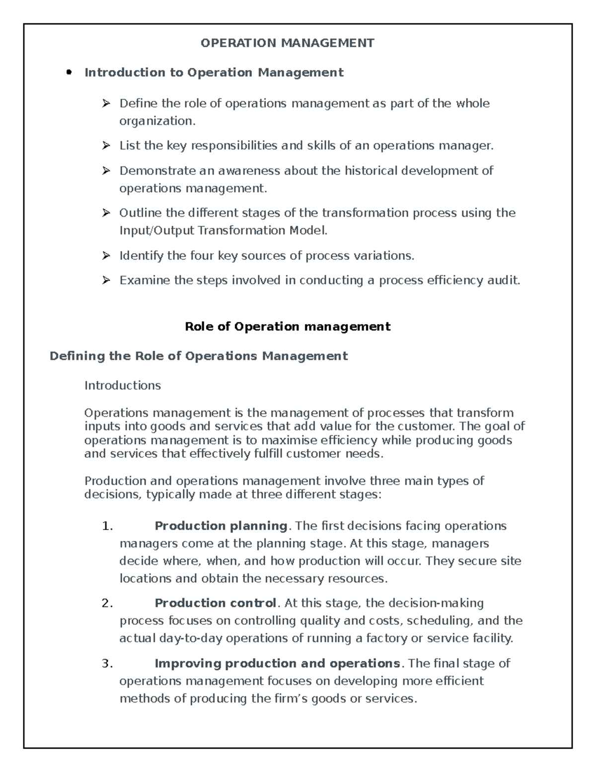 Operationmanagementfinalbookby Piyush 06032021 - OPERATION MANAGEMENT ...