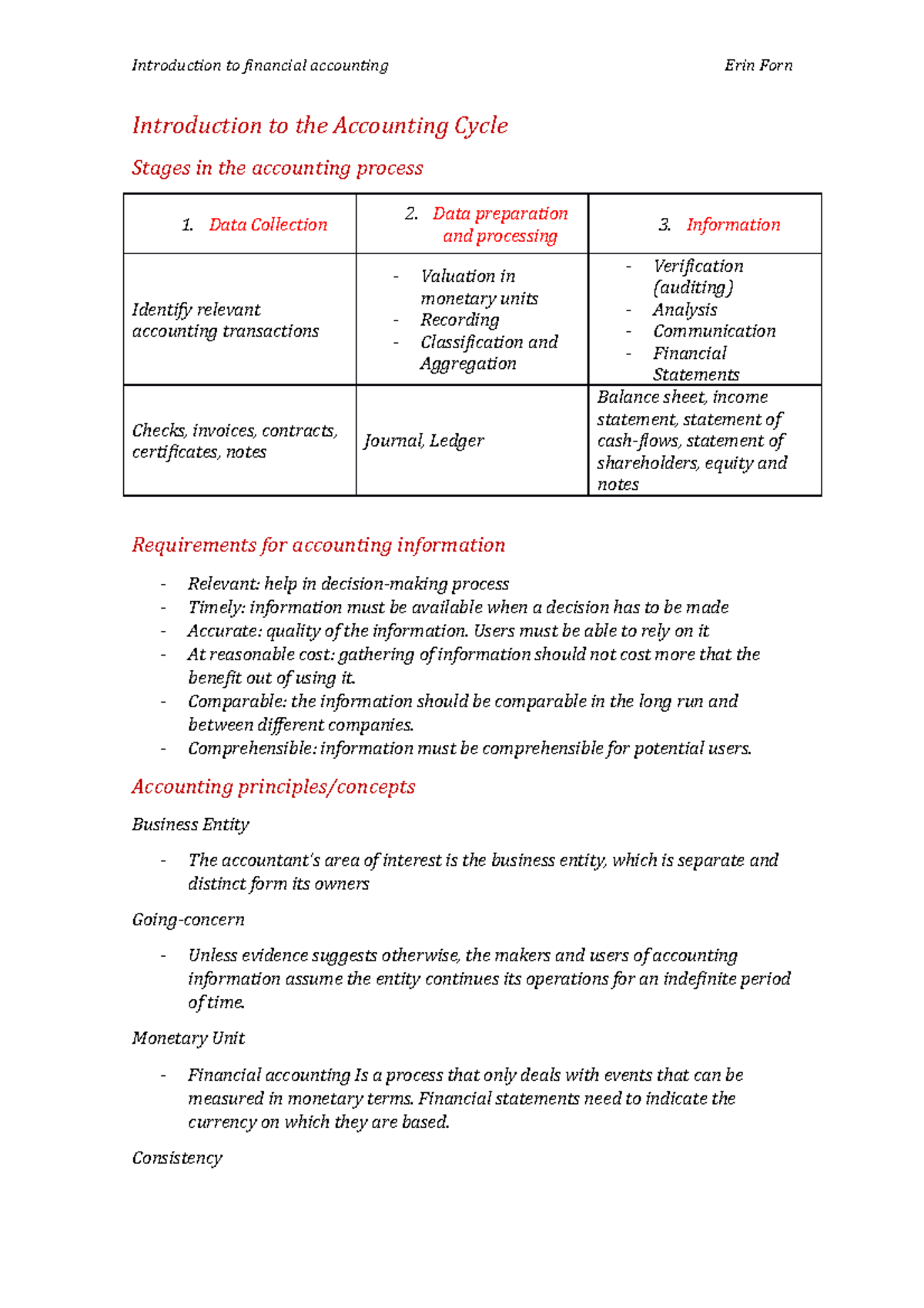 6. Introdutcion to the Accounting Cycle and Activities - Introduction ...