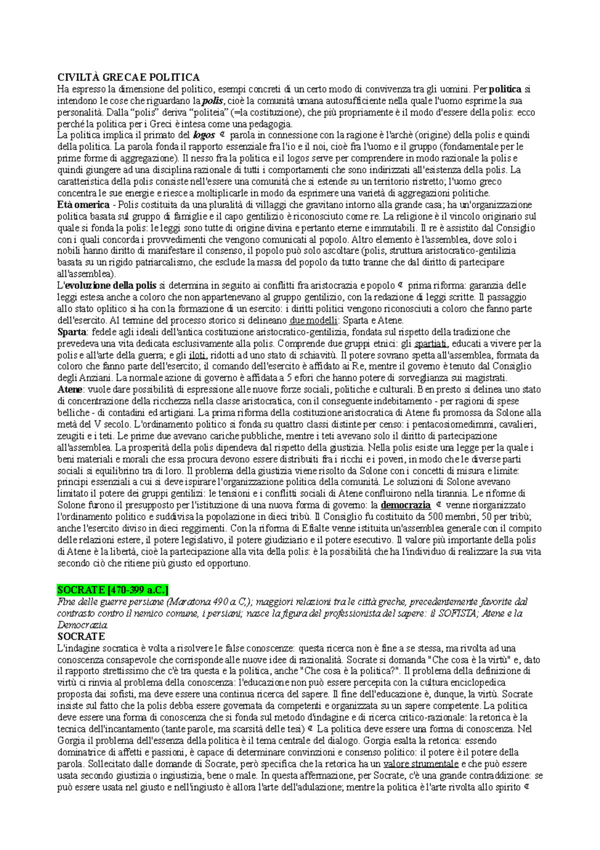 Storia delle dottrine politiche (D'Addio +