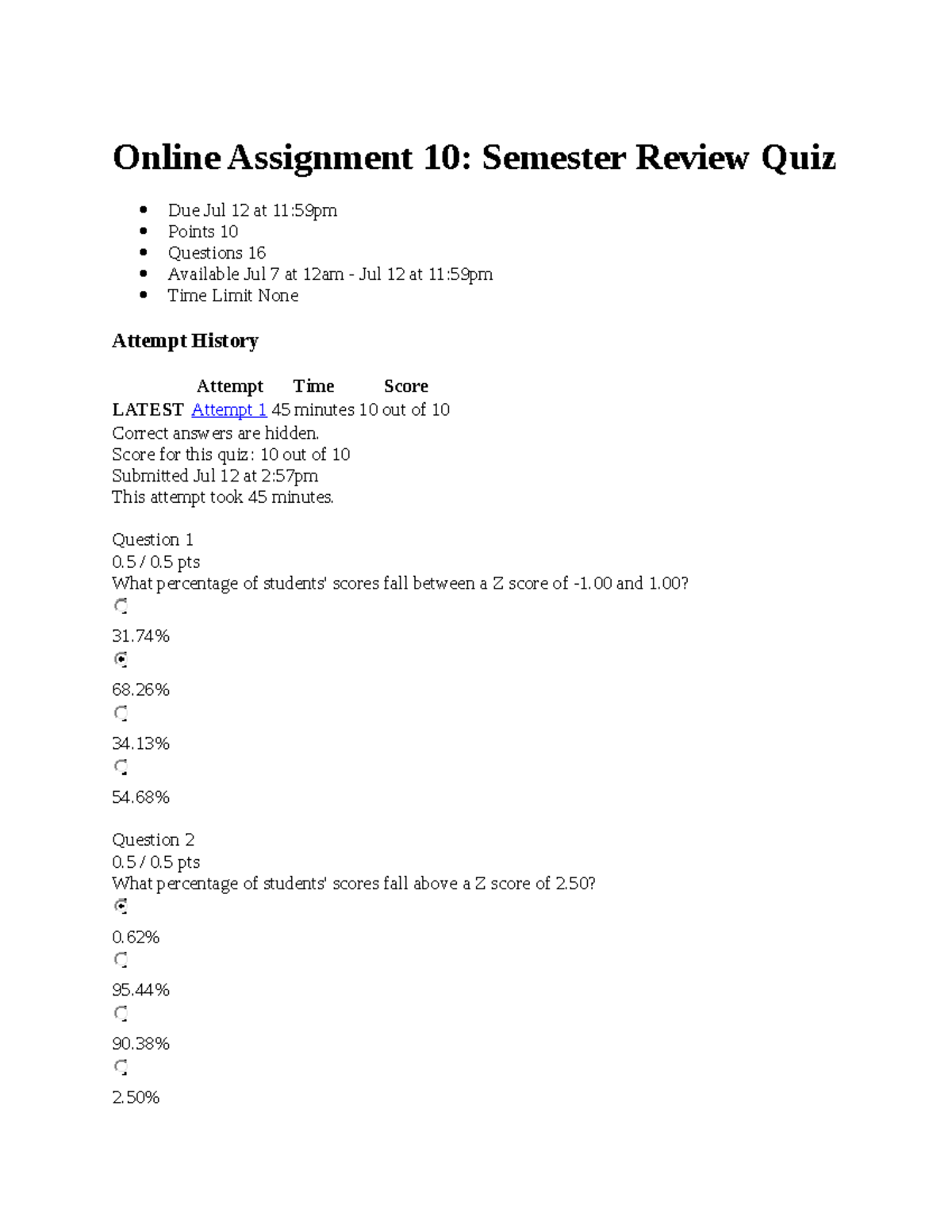 assignment 10.quiz 2