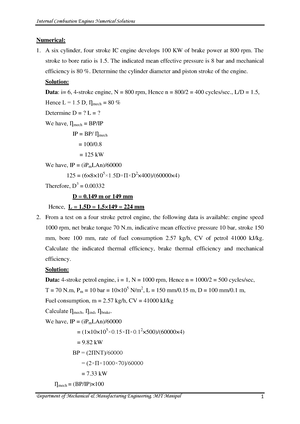 Internal Combustion Engine Question and Answer, PDF, Internal Combustion  Engine