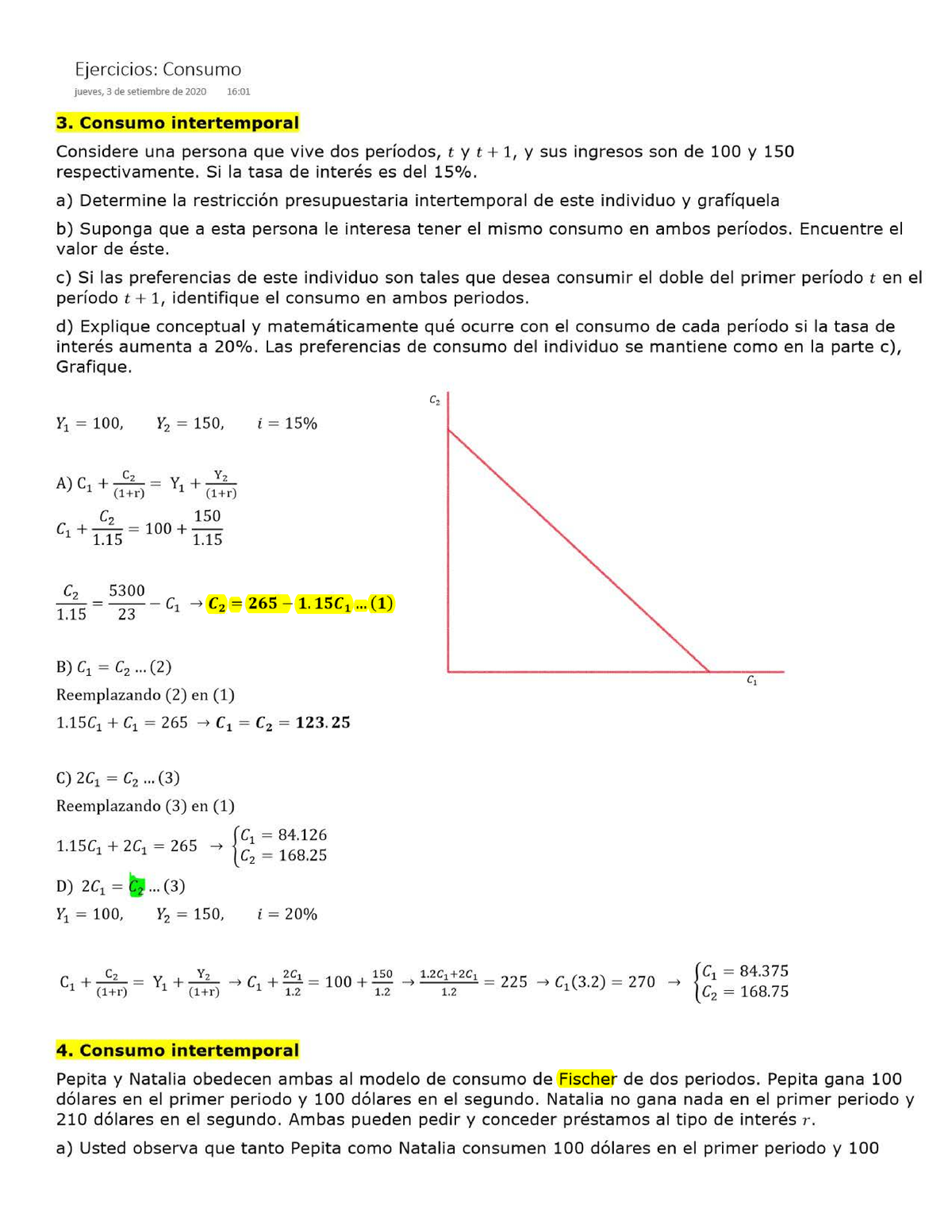 9174321 - EJERCICIOS DE CONSUMO - Ejercicio S: Consum O Jueves,3 De ...