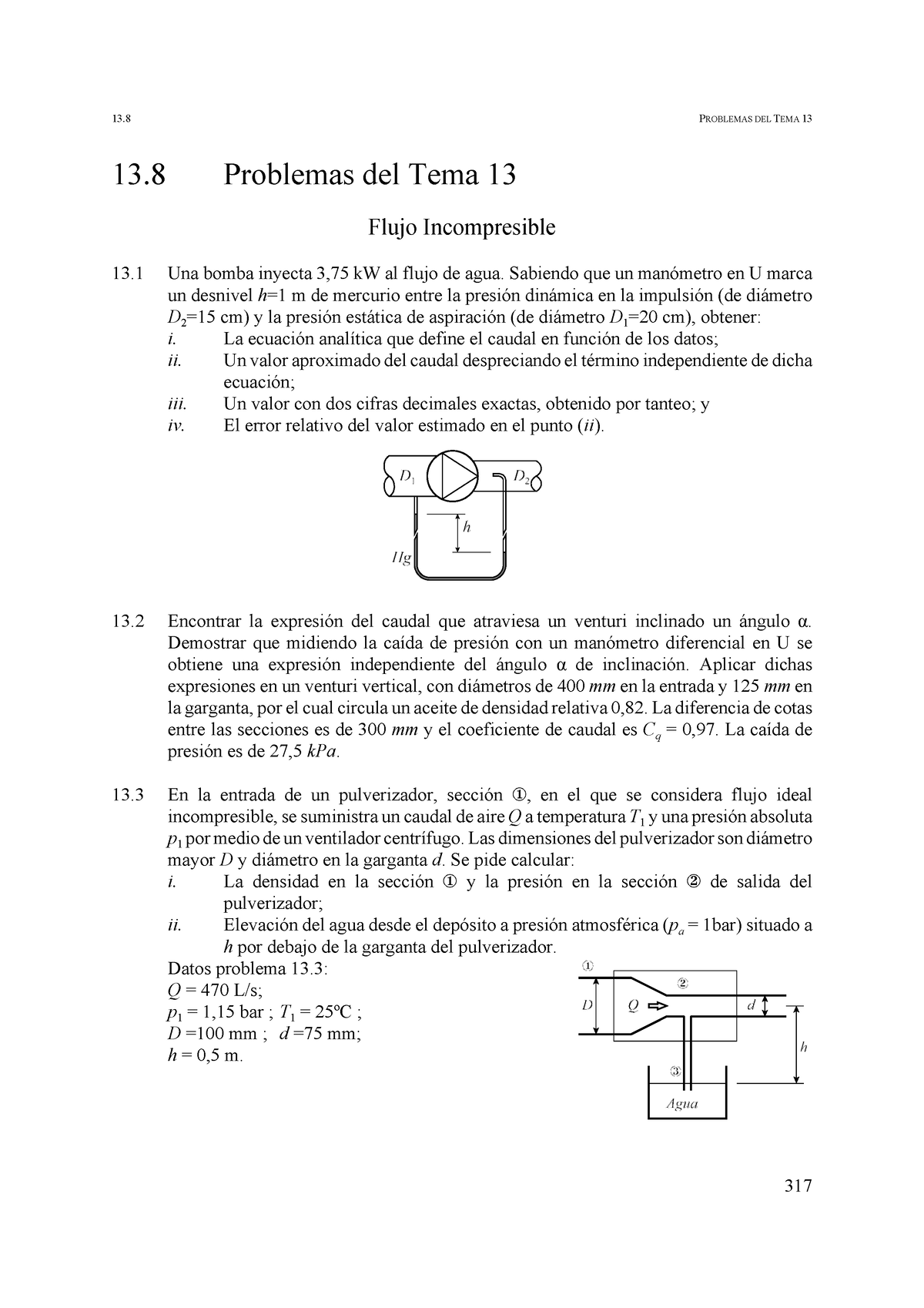 Probs Propuestos Y Resueltos T Flujo Ideal Problemas Del Tema Problemas Del Tema