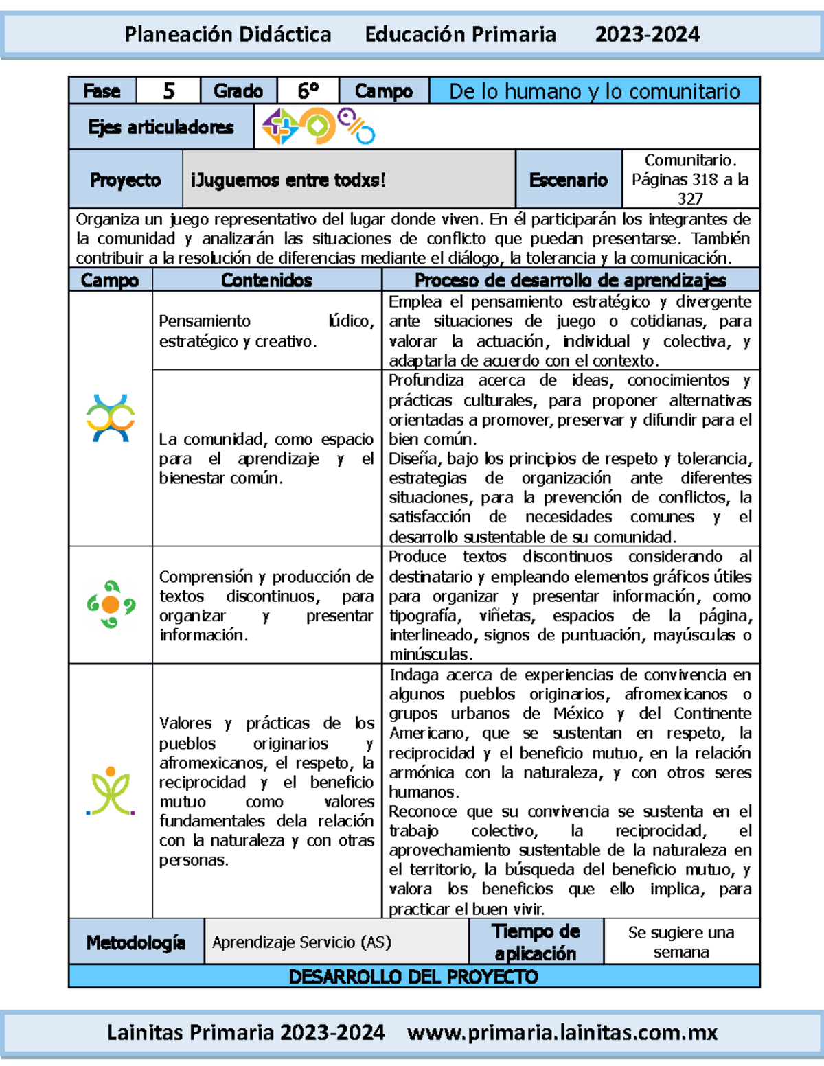 6to Grado Diciembre - 03 Juguemos entre todxs (2023-2024) - Fase 5 ...