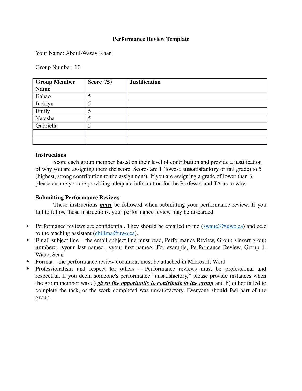 performance-review-template-sociology-1025a-b-uwo-studocu