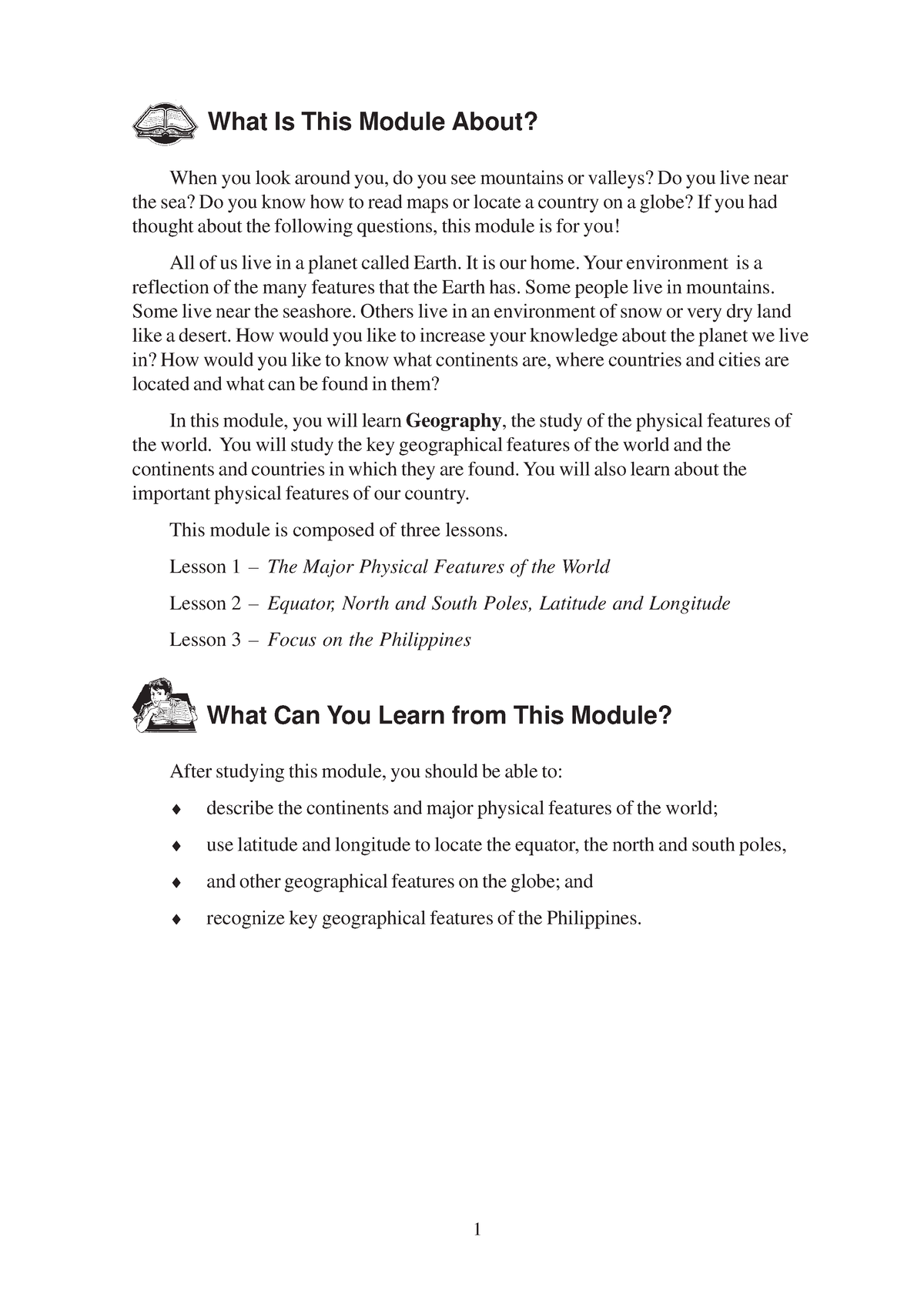 Key geographical features of the world - What Is This Module About ...