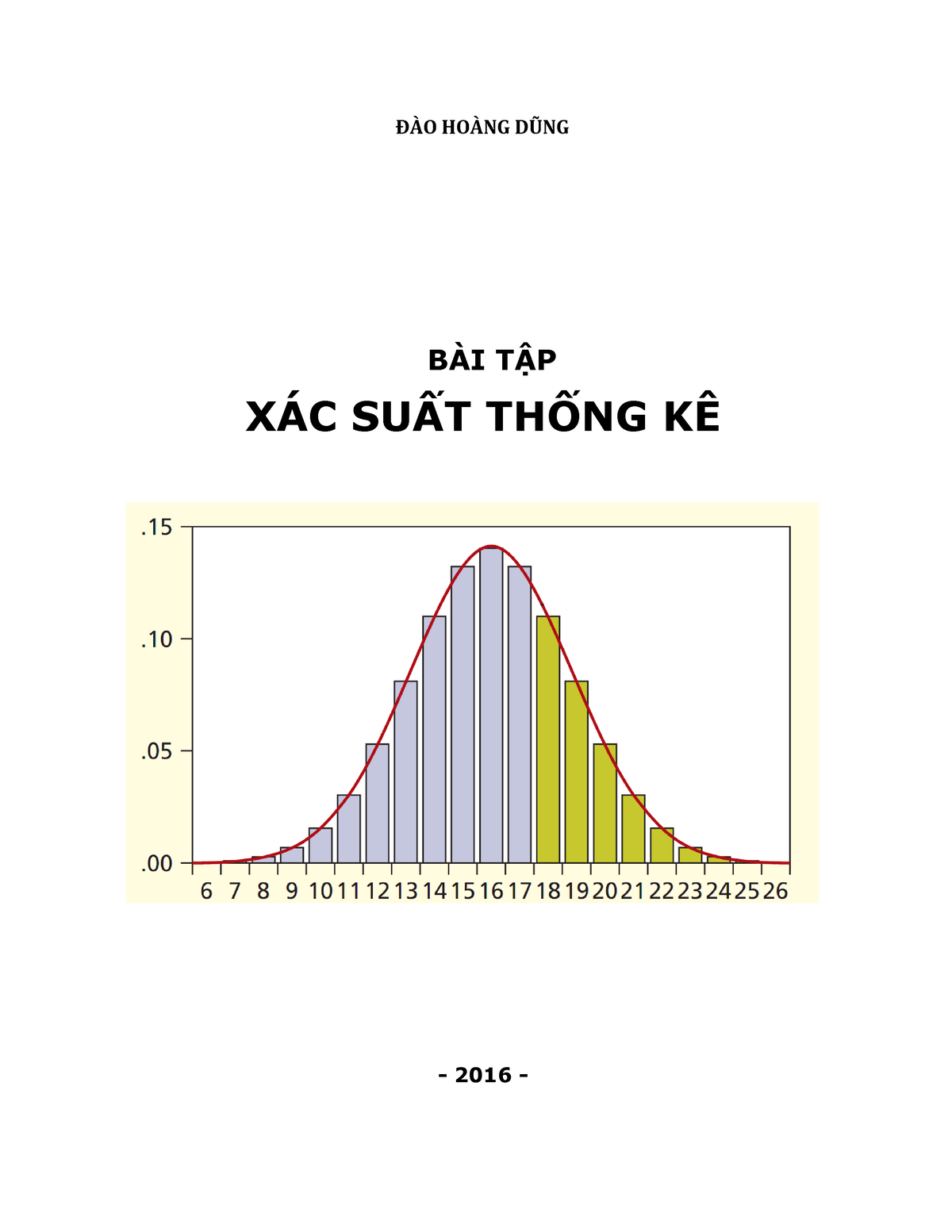 Baitap Xstk 2016 - Xác Suất Thống Kê - Studocu