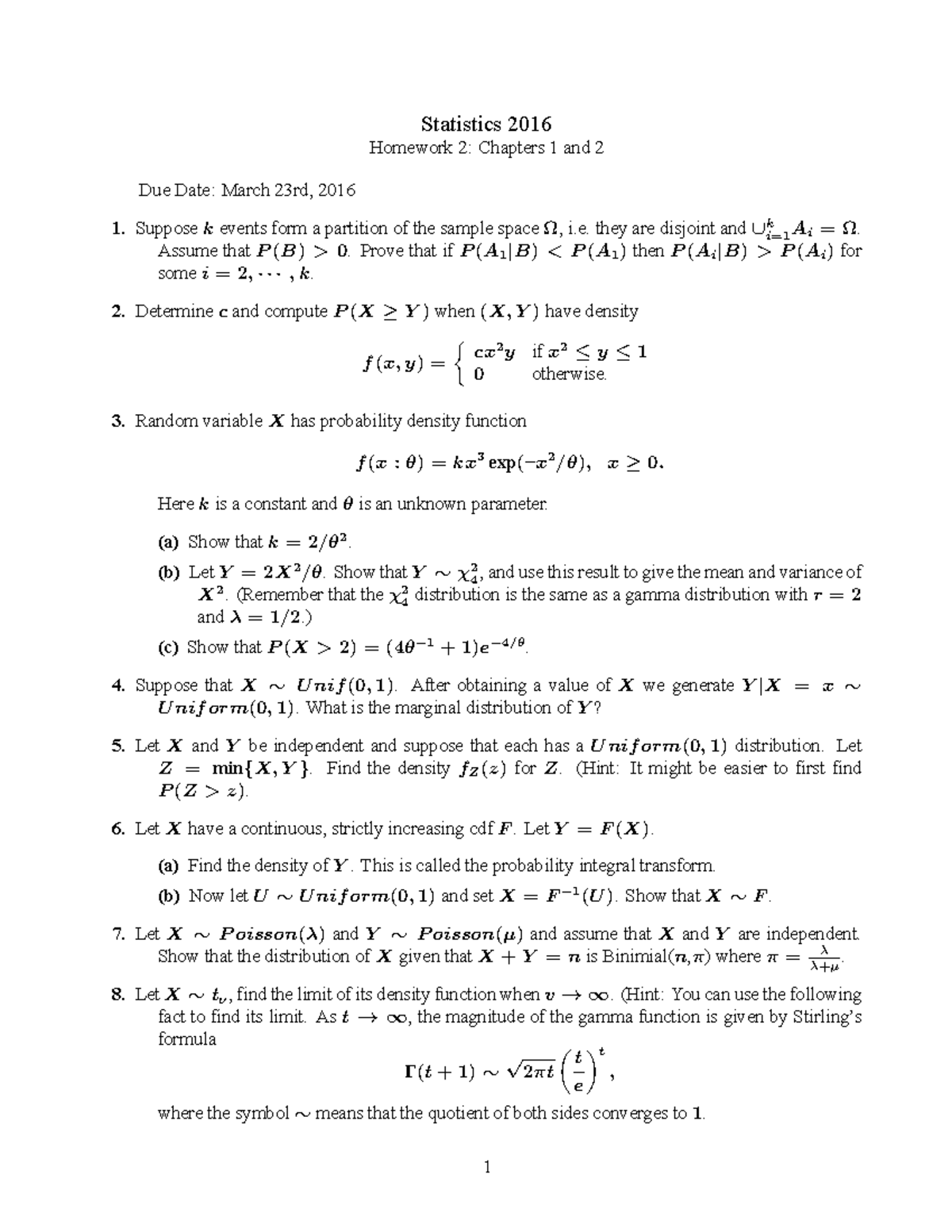 Hw216 Chapters 1 And 2 Studocu