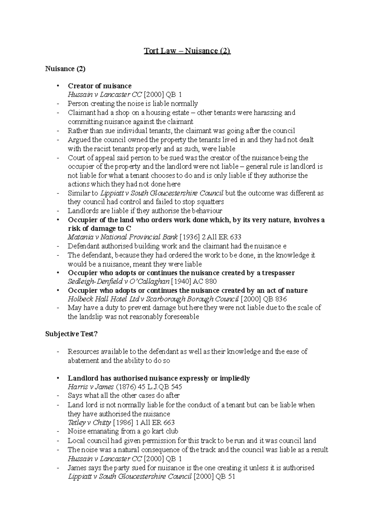 tort-law-nuisance-tort-law-nuisance-2-nuisance-2-creator-of