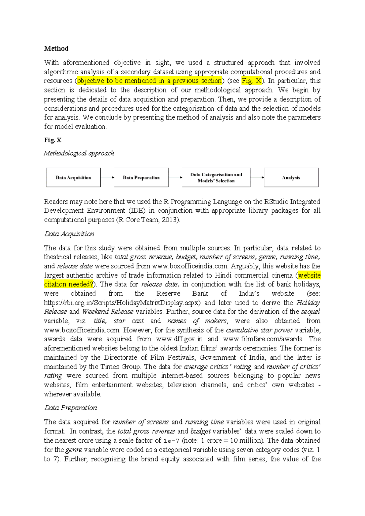 Manuscript Draft v3 - research to understand a market. Example of ...