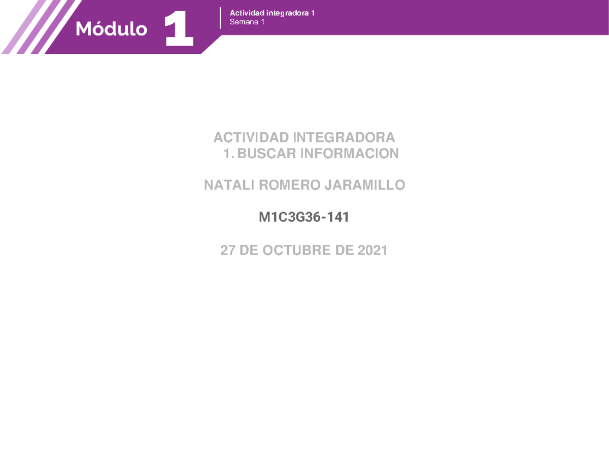 Romero Jaramillo Natali M1S1AI1 - Semana 1 ACTIVIDAD INTEGRADORA 1 ...