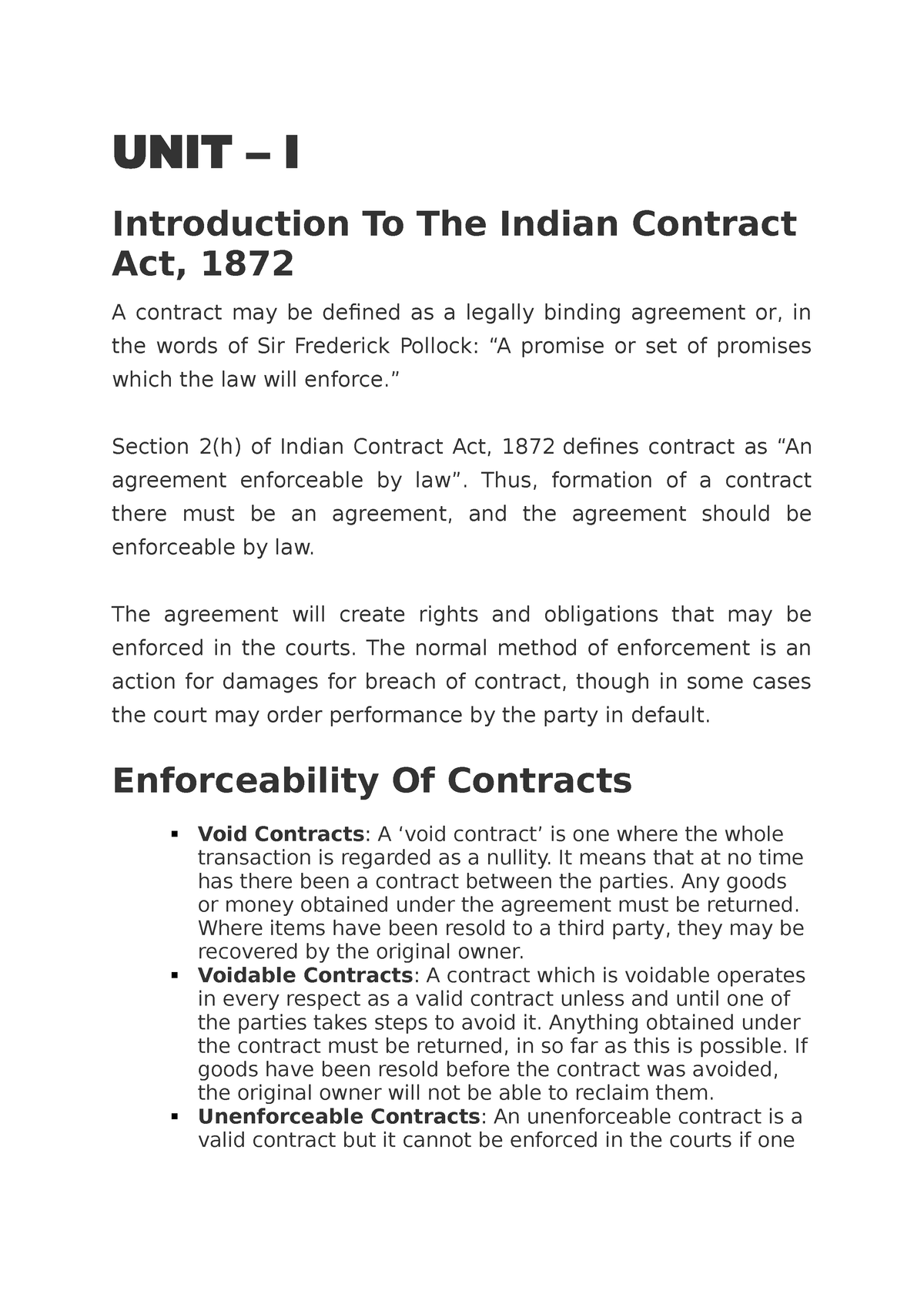 unit-1-contract-notes-unit-i-introduction-to-the-indian-contract