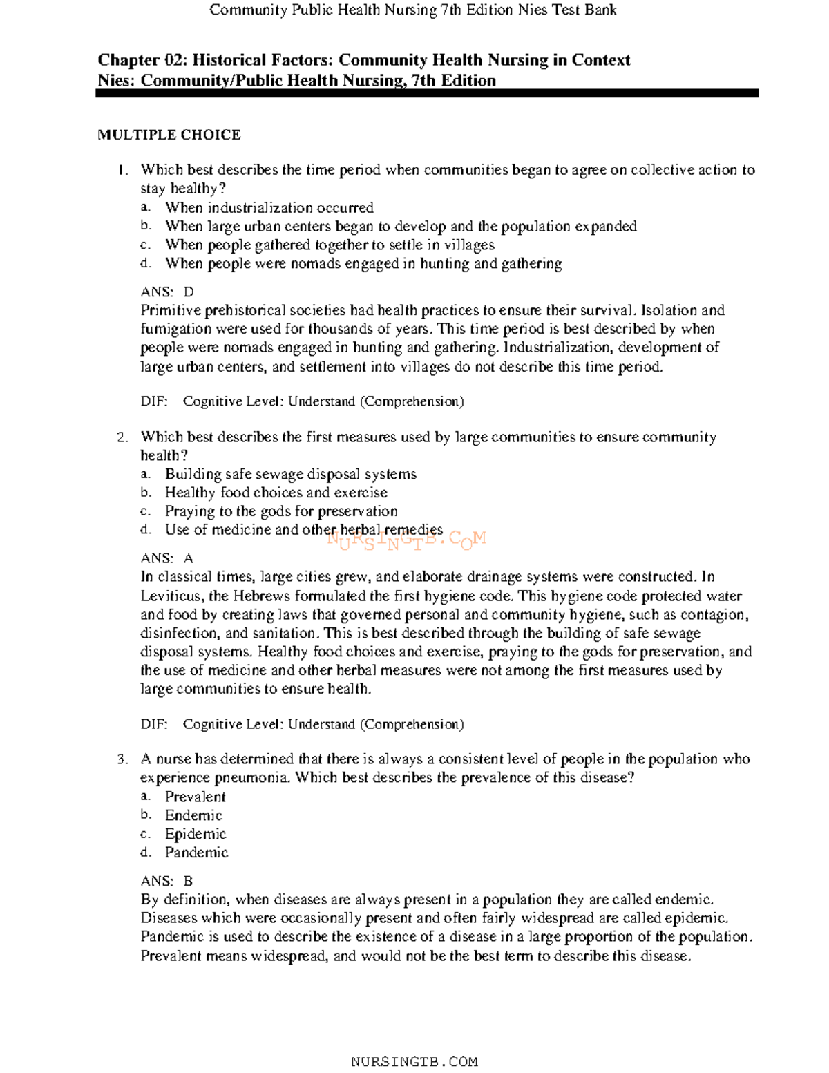 02-practice-questions-nursingtb-chapter-02-historical-factors