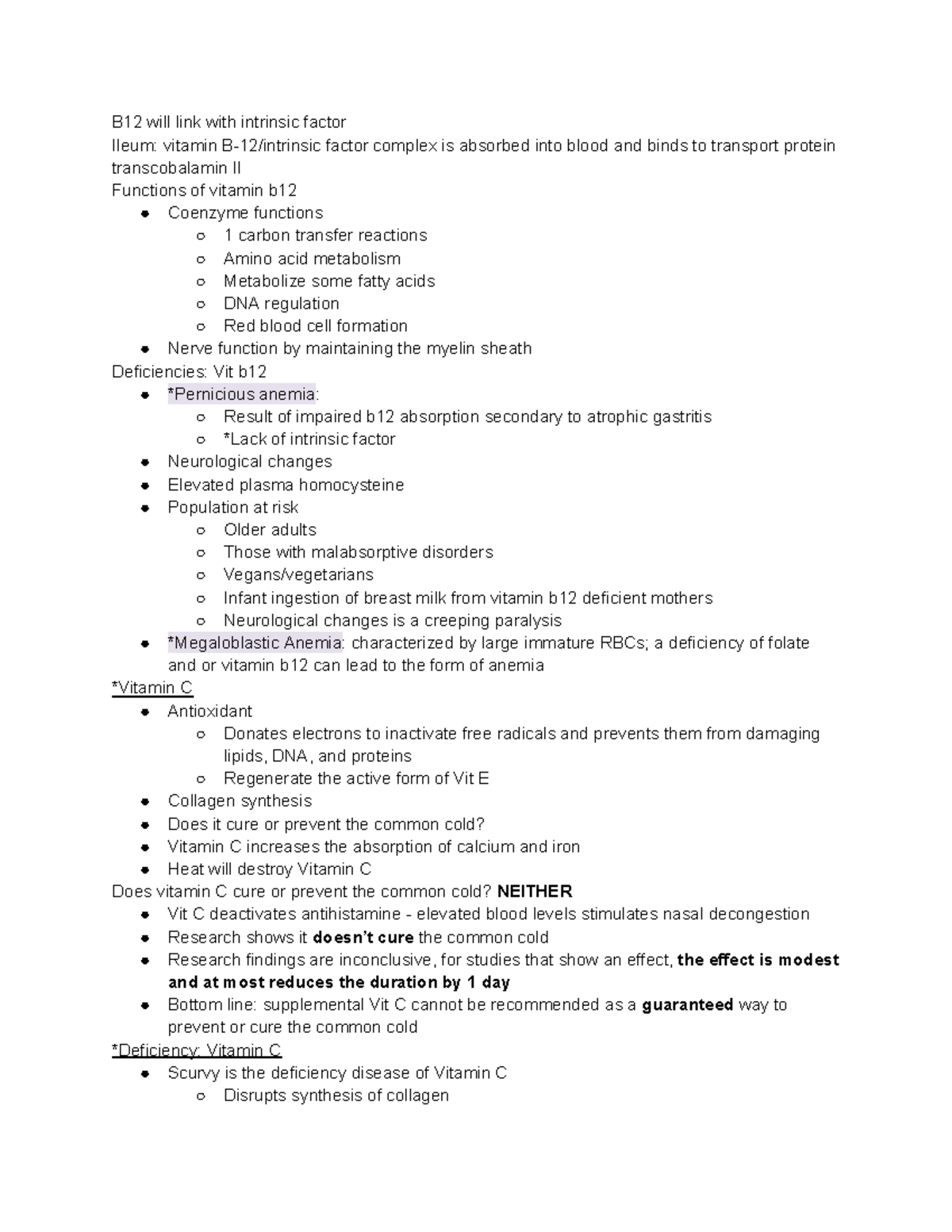 Water vitamins B12 will link with intrinsic factor Ileum vitamin B