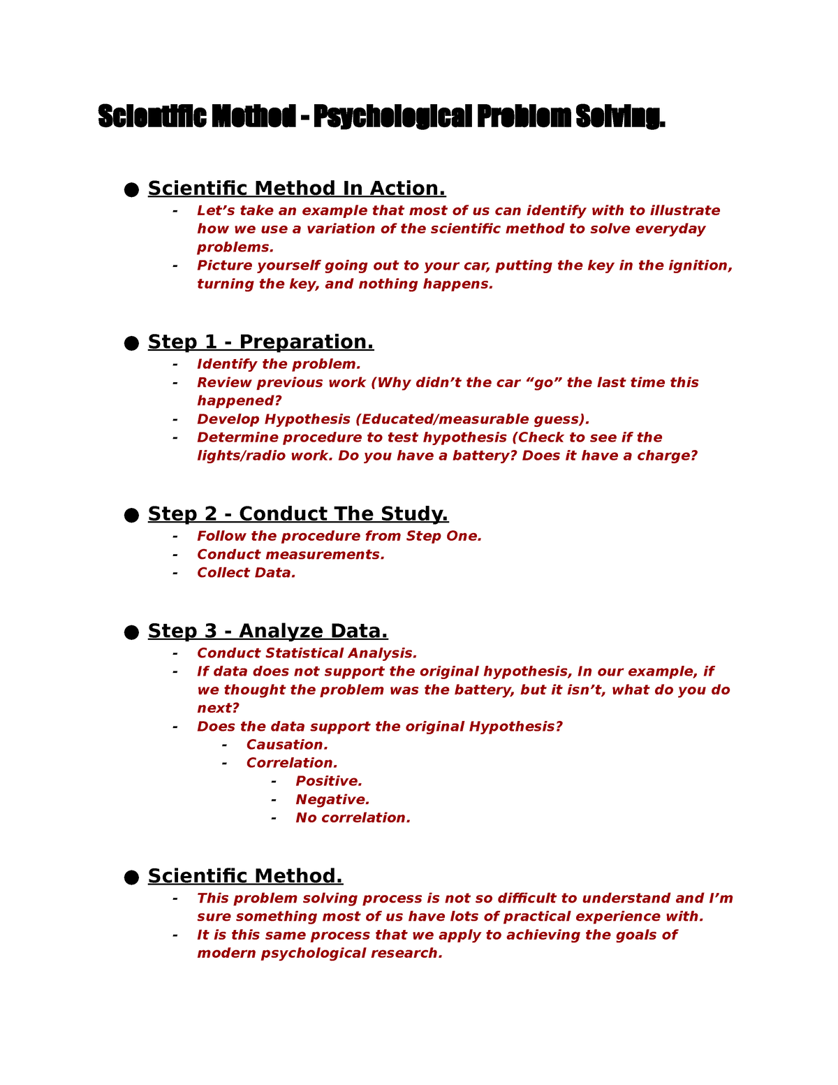 when is a problem solving method considered scientific brainly