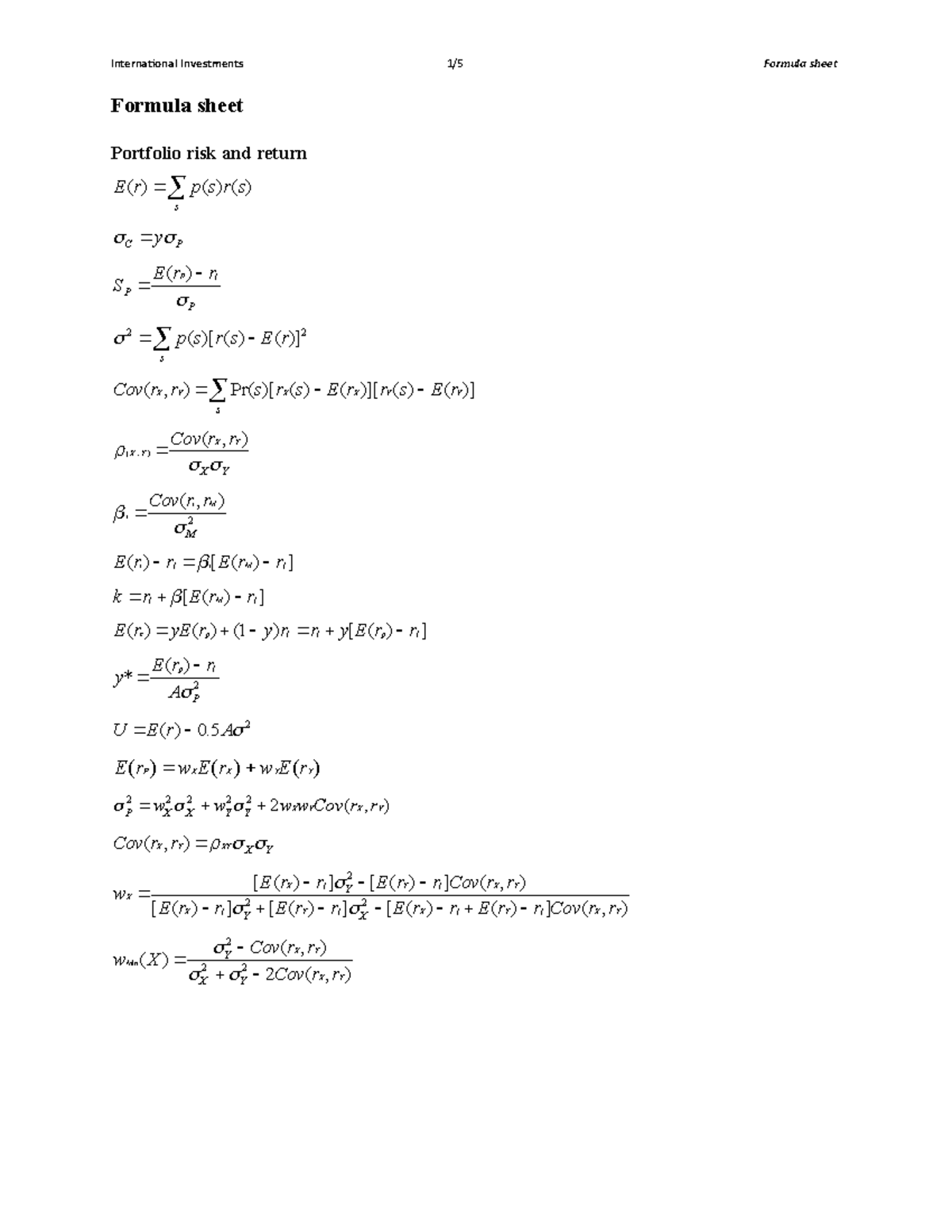 formula-sheet-list-formula-sheet-portfolio-risk-and-return