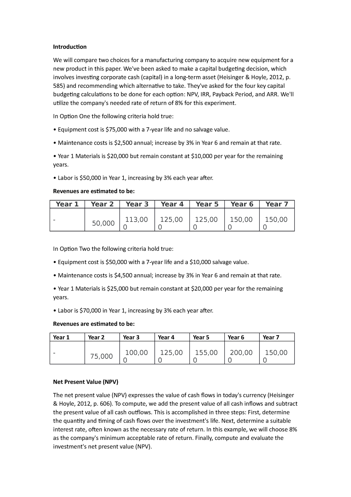 BUS 5110 Managerial Accounting Written Assignment Unit 6 - Introduction ...