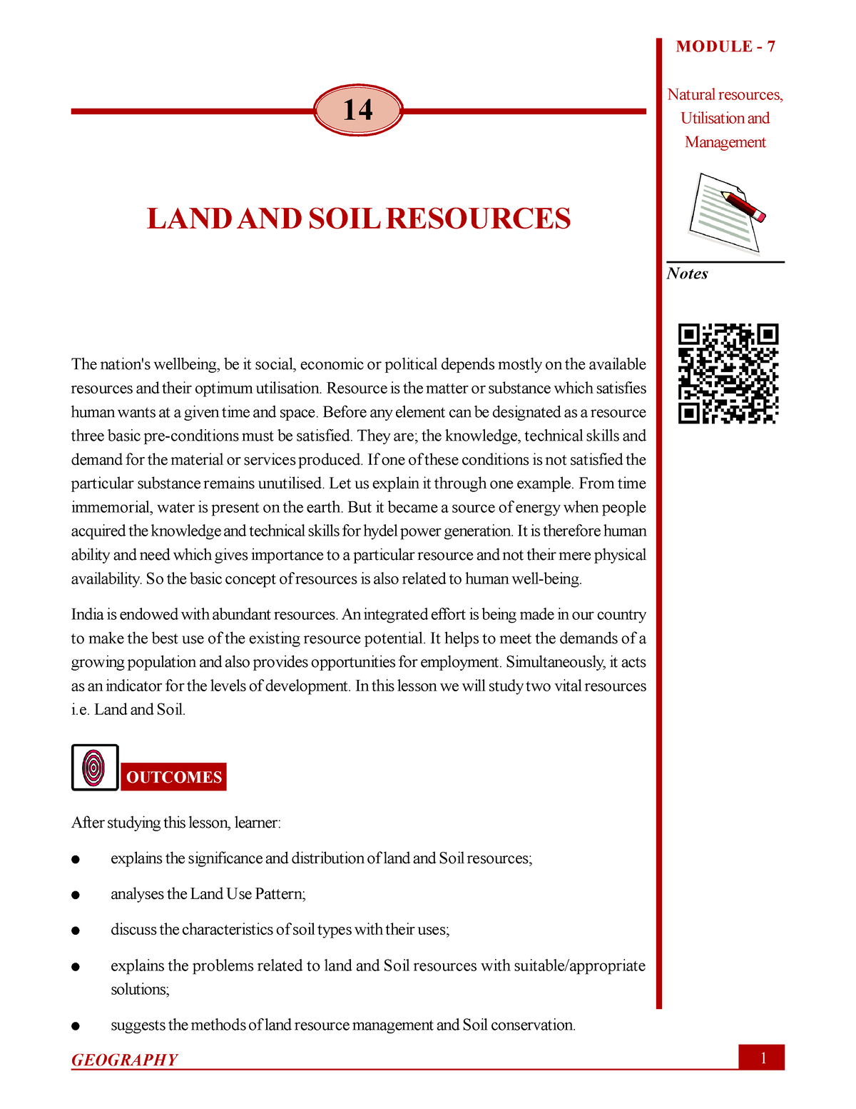 Ch-14 - This Is A Pdf Of Pol Science - Land And Soil Resources 1 ...