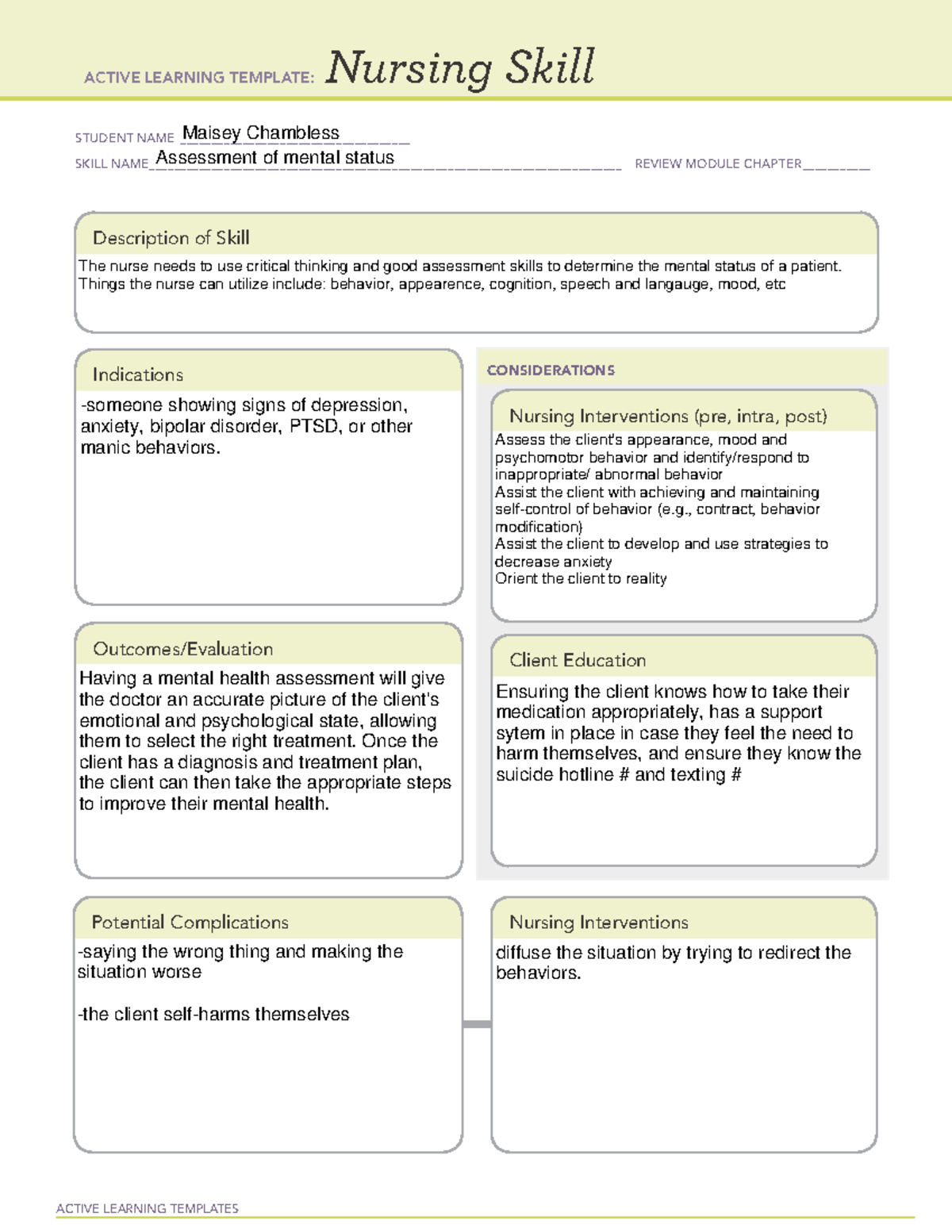 critical thinking ati template