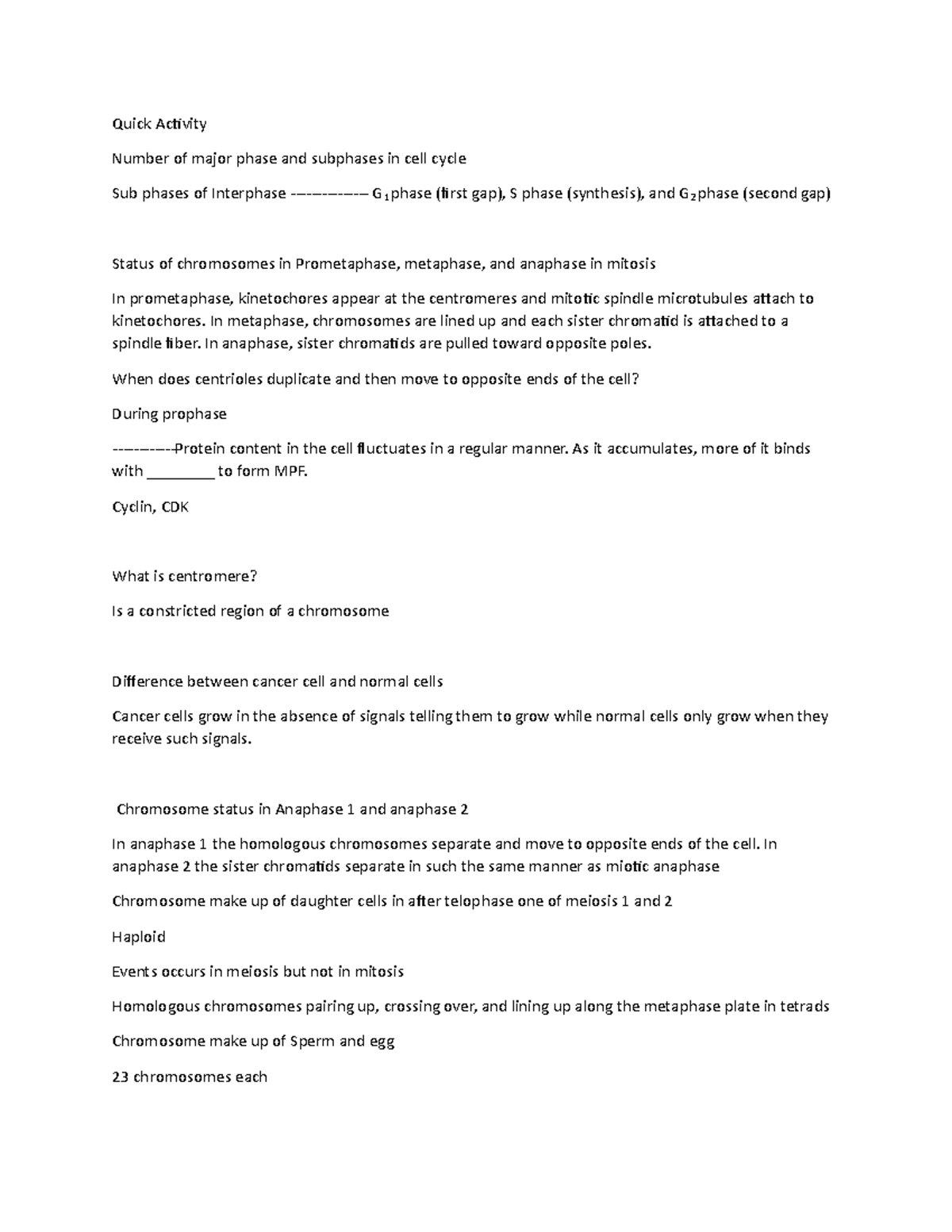 Chapter 12 and 13 - hw for participation - Quick Activity Number of ...