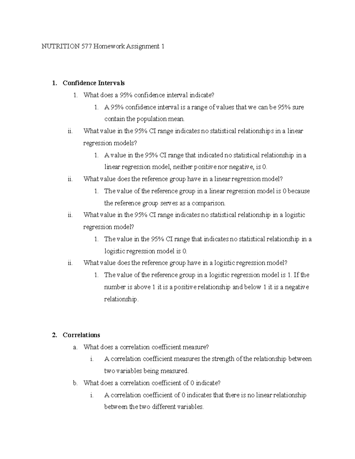 week 1 assignment scientific inquiries in nutrition