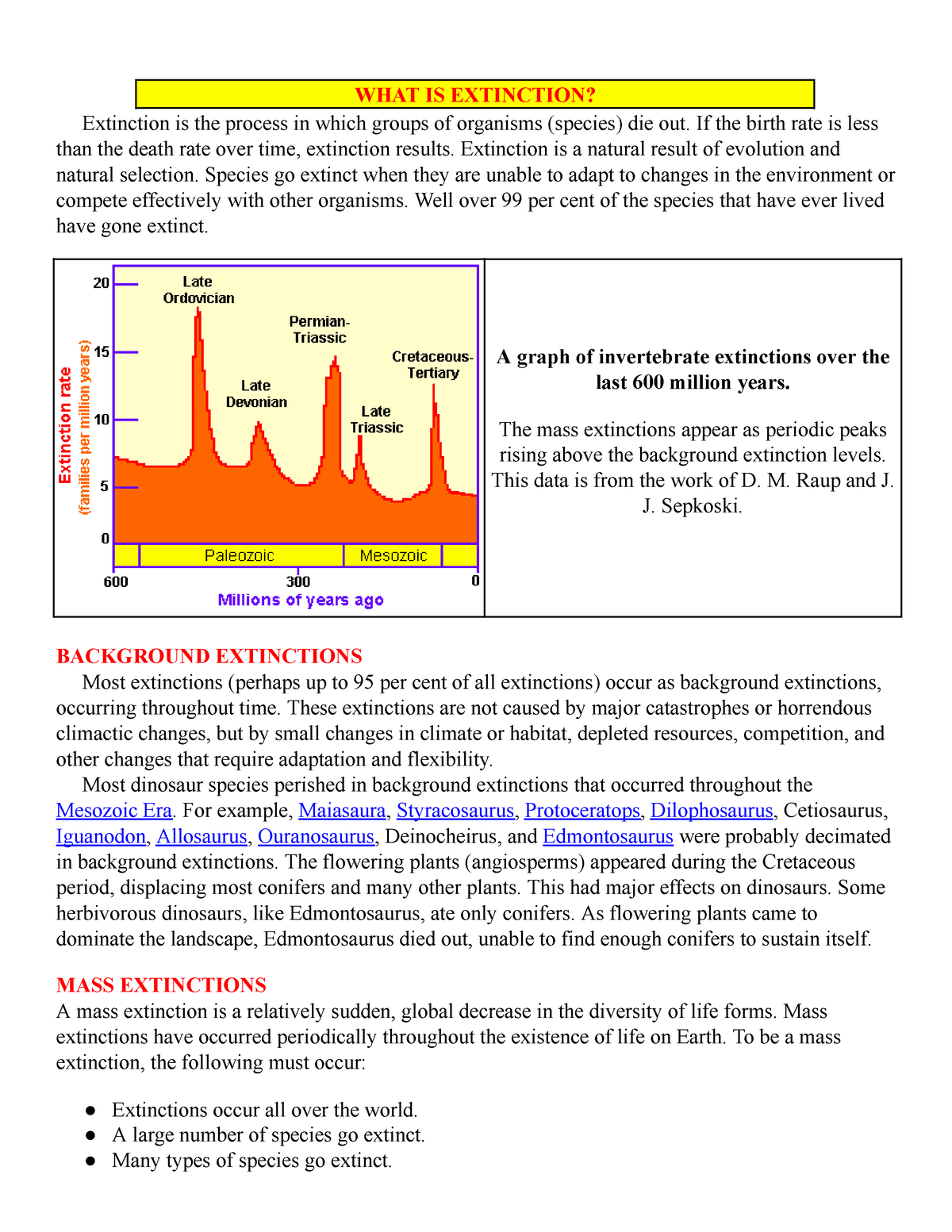 WHAT IS Extinction - WHAT IS EXTINCTION? Extinction Is The Process In ...