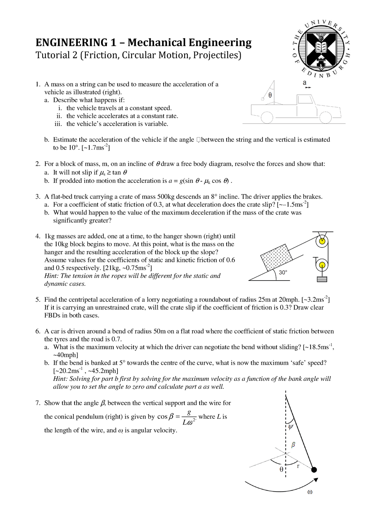 Tutorial 2 Mechanical Engineering 1 Studocu