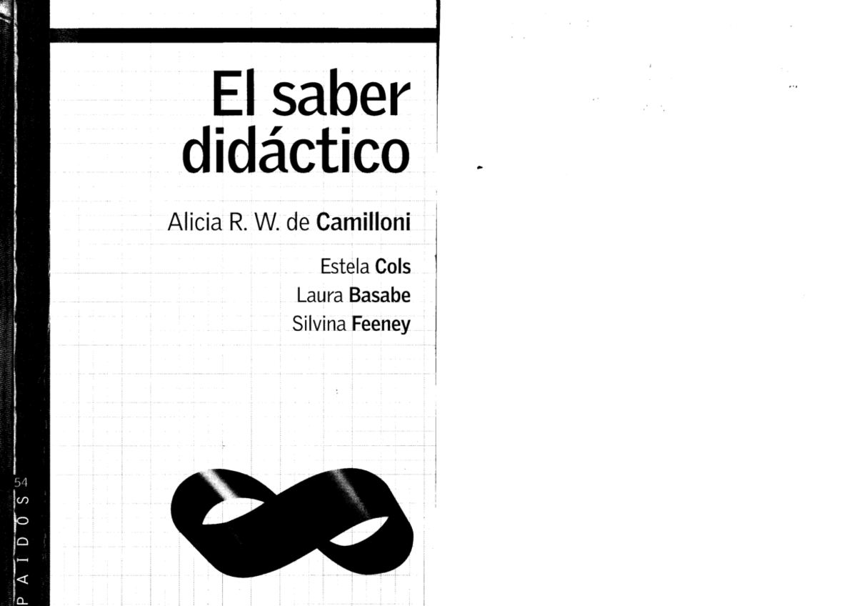 Camilloni. EL Saber Didactico - El Saber Didáctico Alicia R. De ...